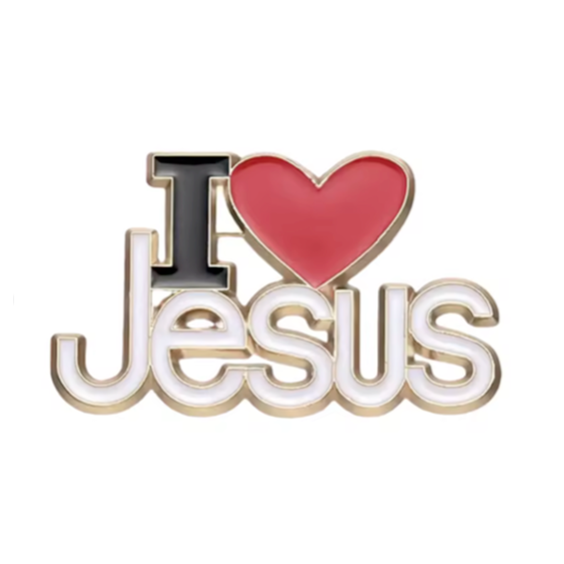 I Love Jesus Pin Badge
