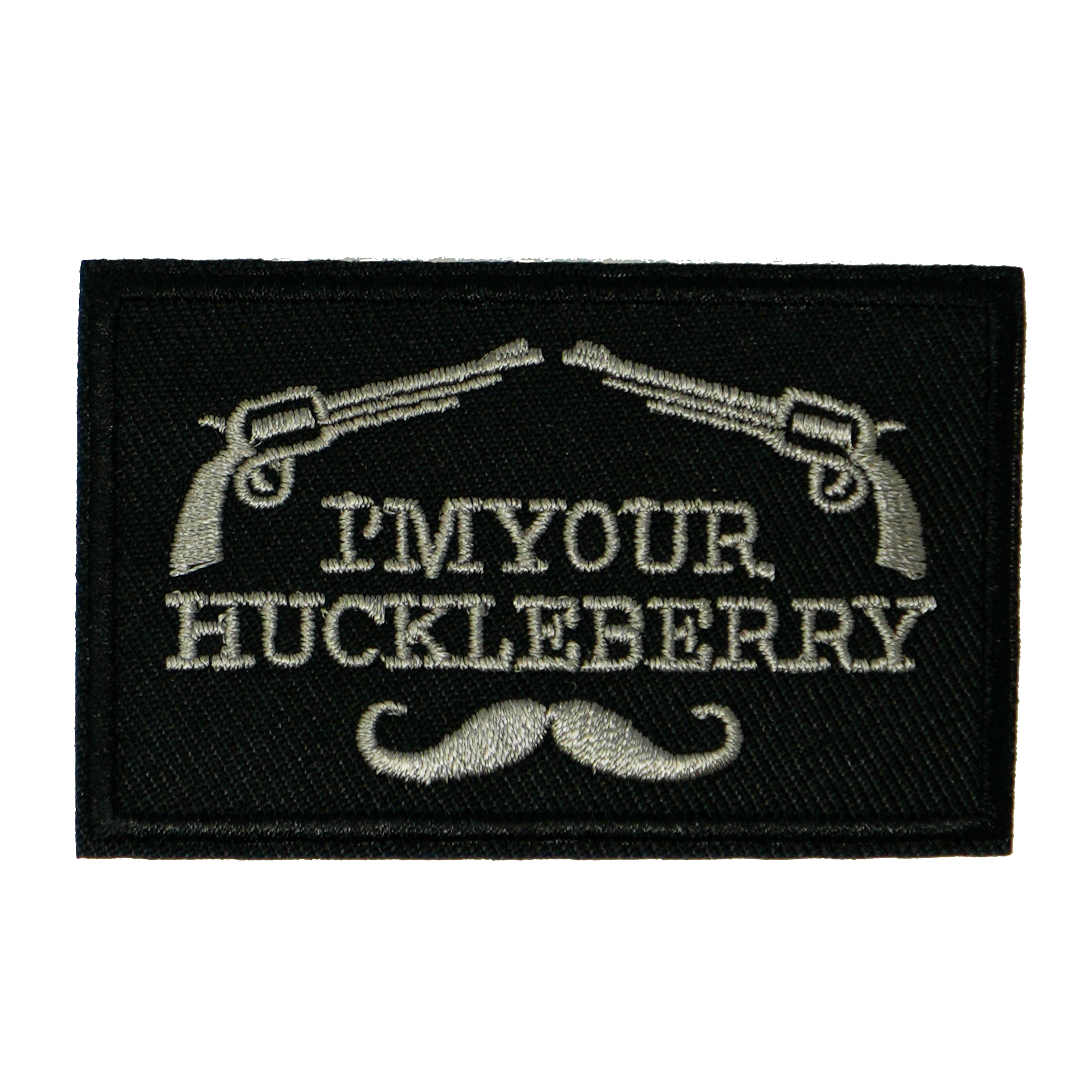 I'm Your Huckleberry Moustache Iron On Patch (7.8 x 5cm)