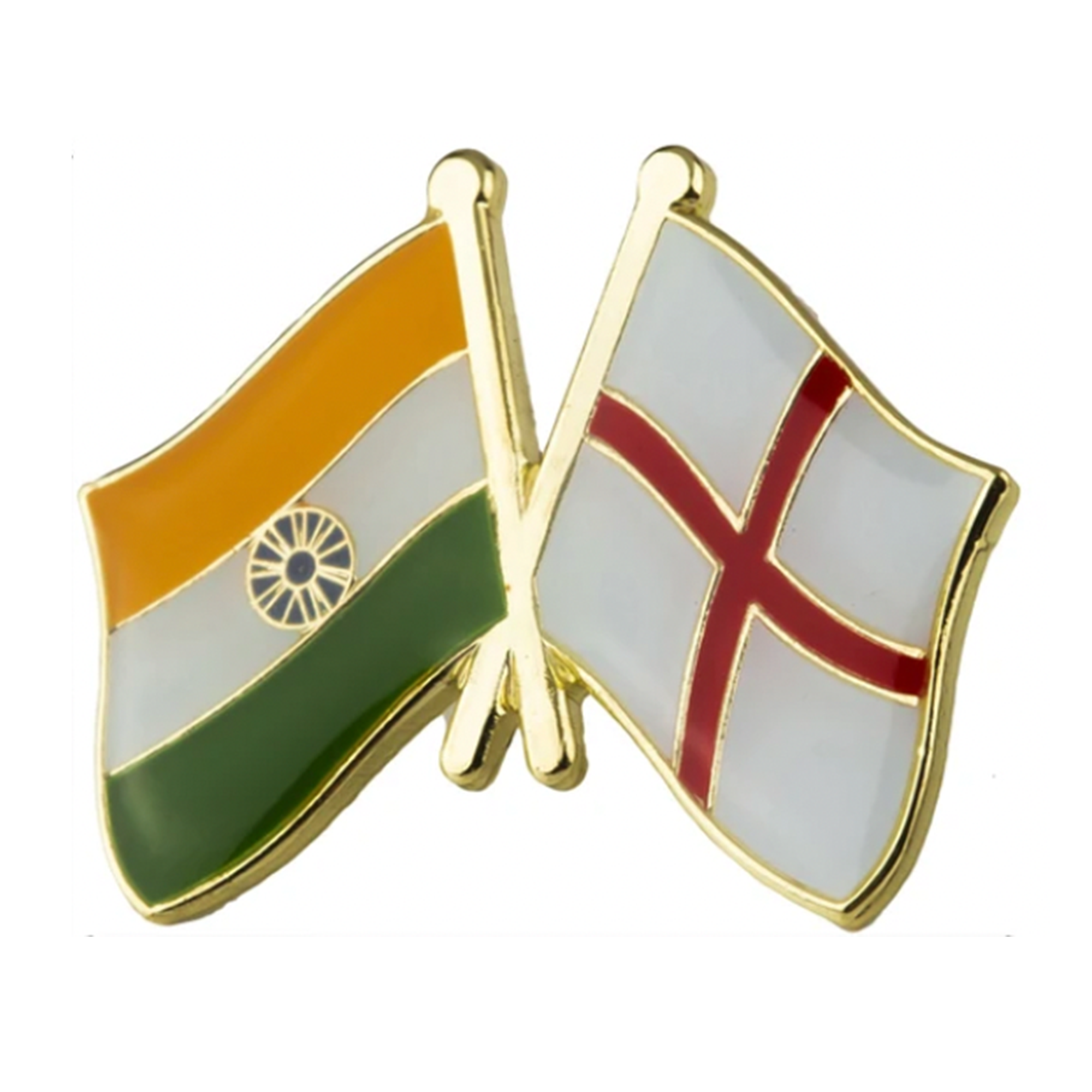 India & England Friendship Pin Badge Main image