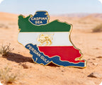 Iran Iranian Country Shape Pin Badge