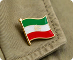 Iran Sun & Lion Flag Pin Badge