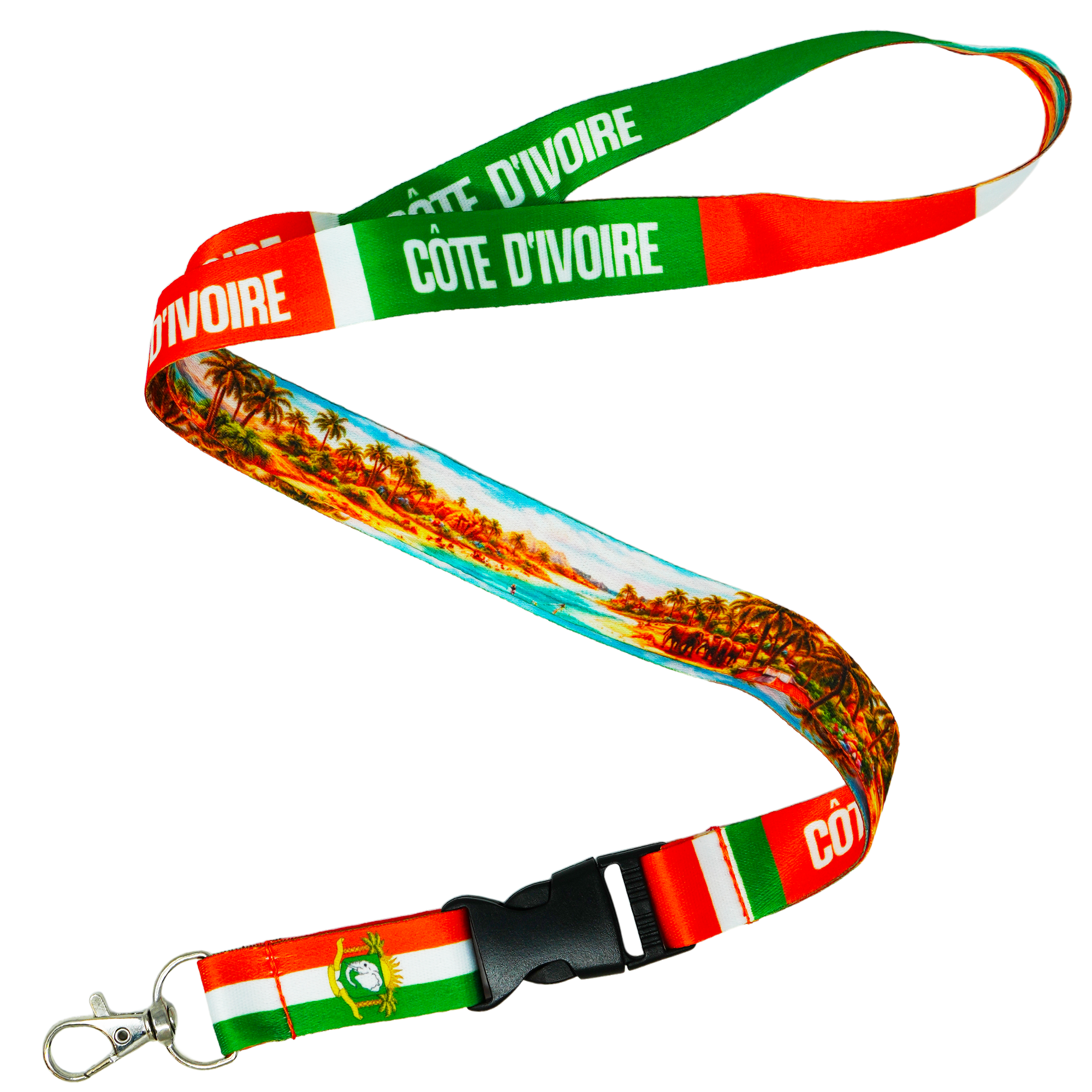 Côte d’Ivoire Flag Ivory Coast Lanyard Main image
