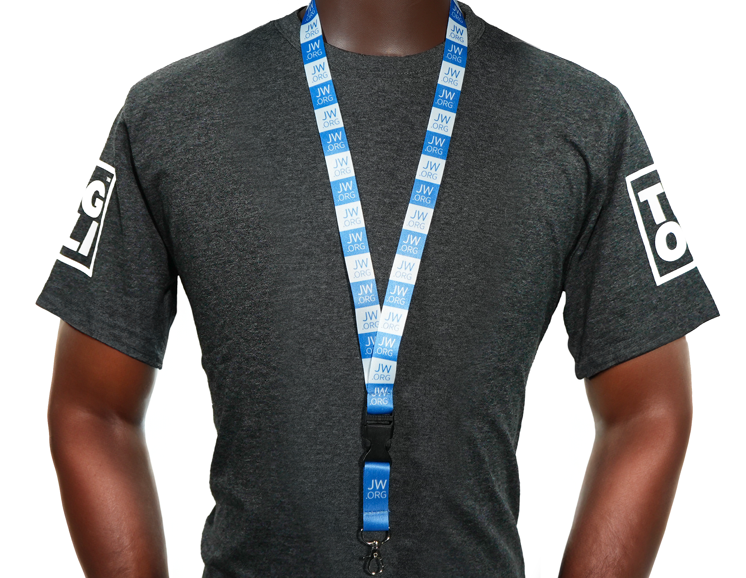 JW.ORG Lanyard – Blue & White Double-Sided Design