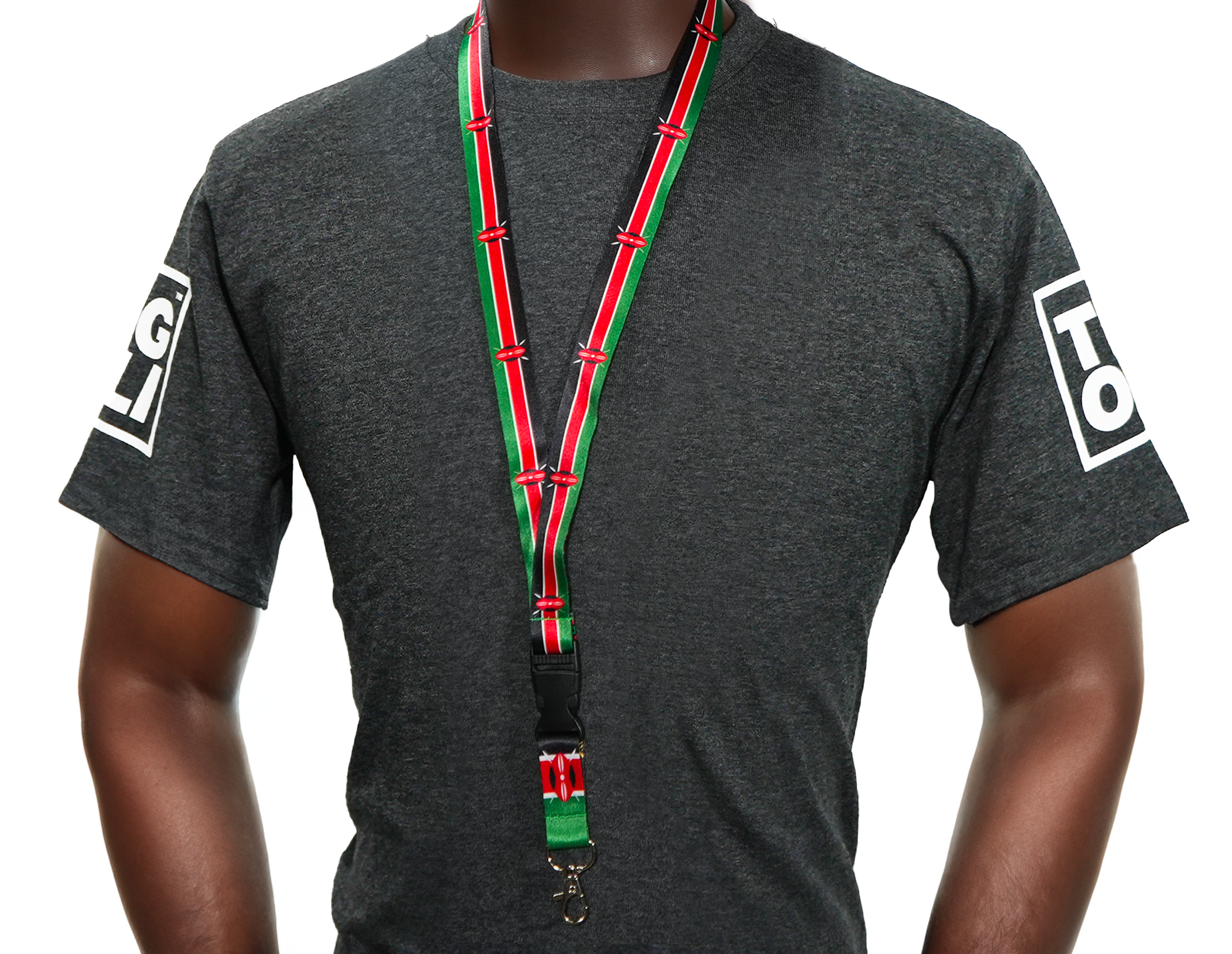 Kenya Flag Lanyard