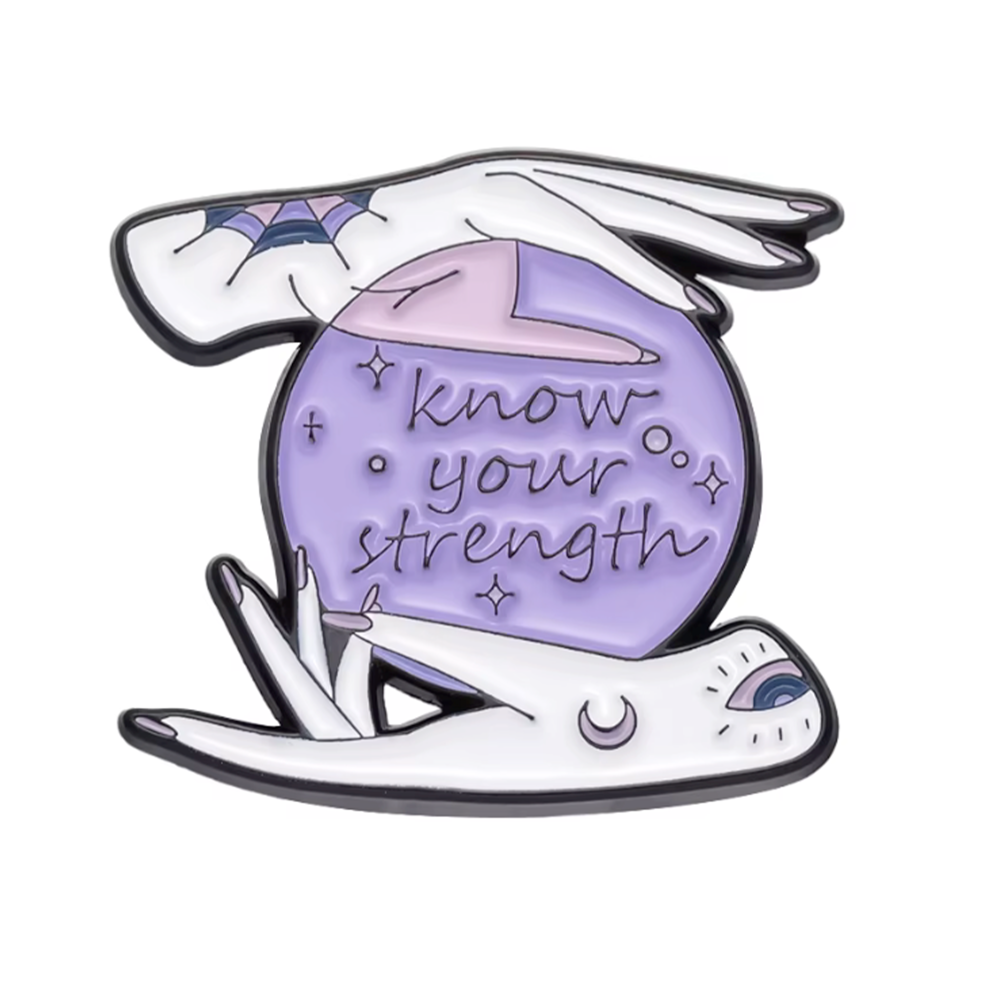 Mystic Know Your Strength Crystal Ball Pin Badge