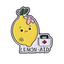 Lemon Aid Medical Nurse Food Funny Pin Badge
