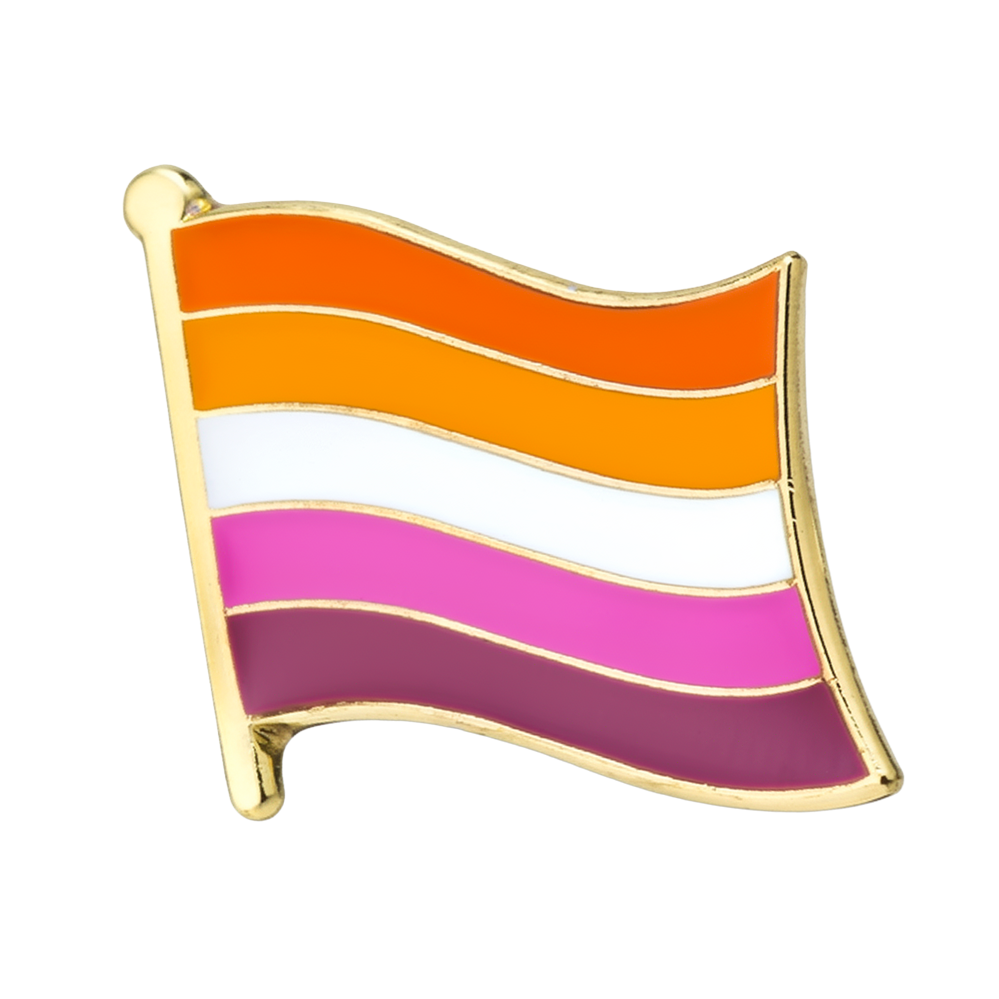 Lesbian Flag Pin Badge Main image