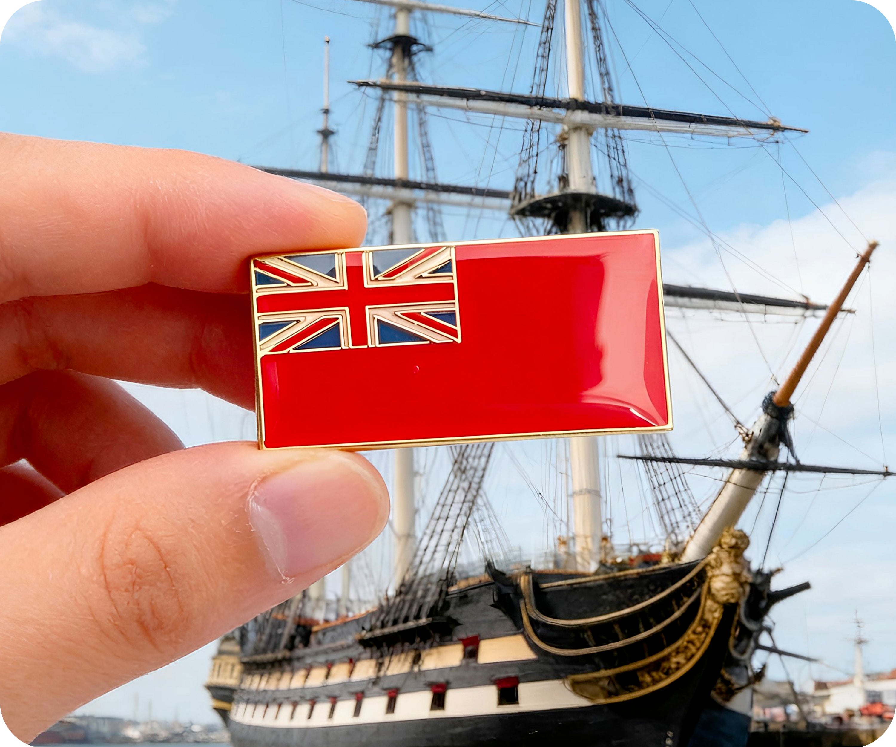 Red Merchant Navy Ensign | British Flag (Rectangle)