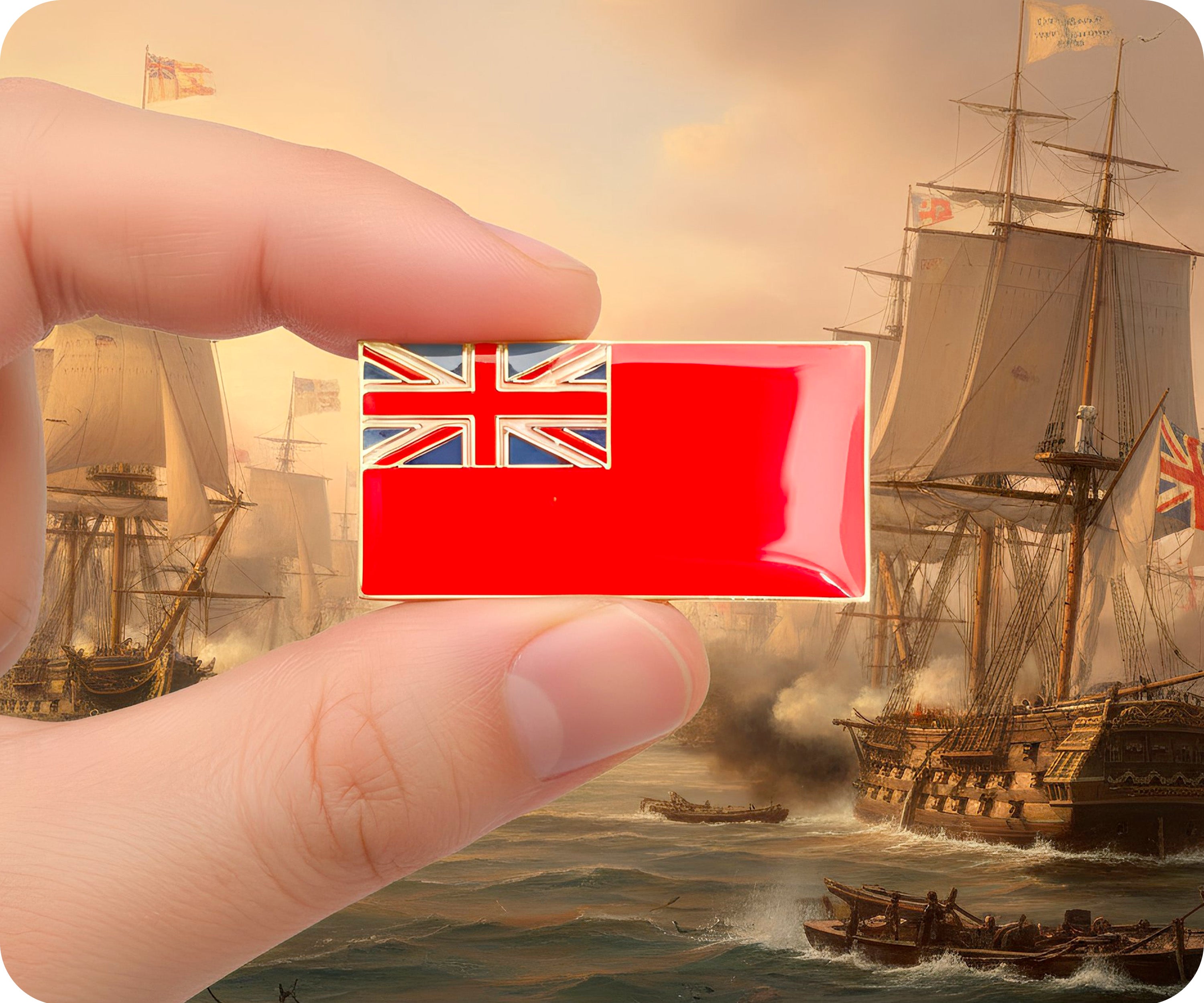 Red Merchant Navy Ensign | British Flag (Rectangle)