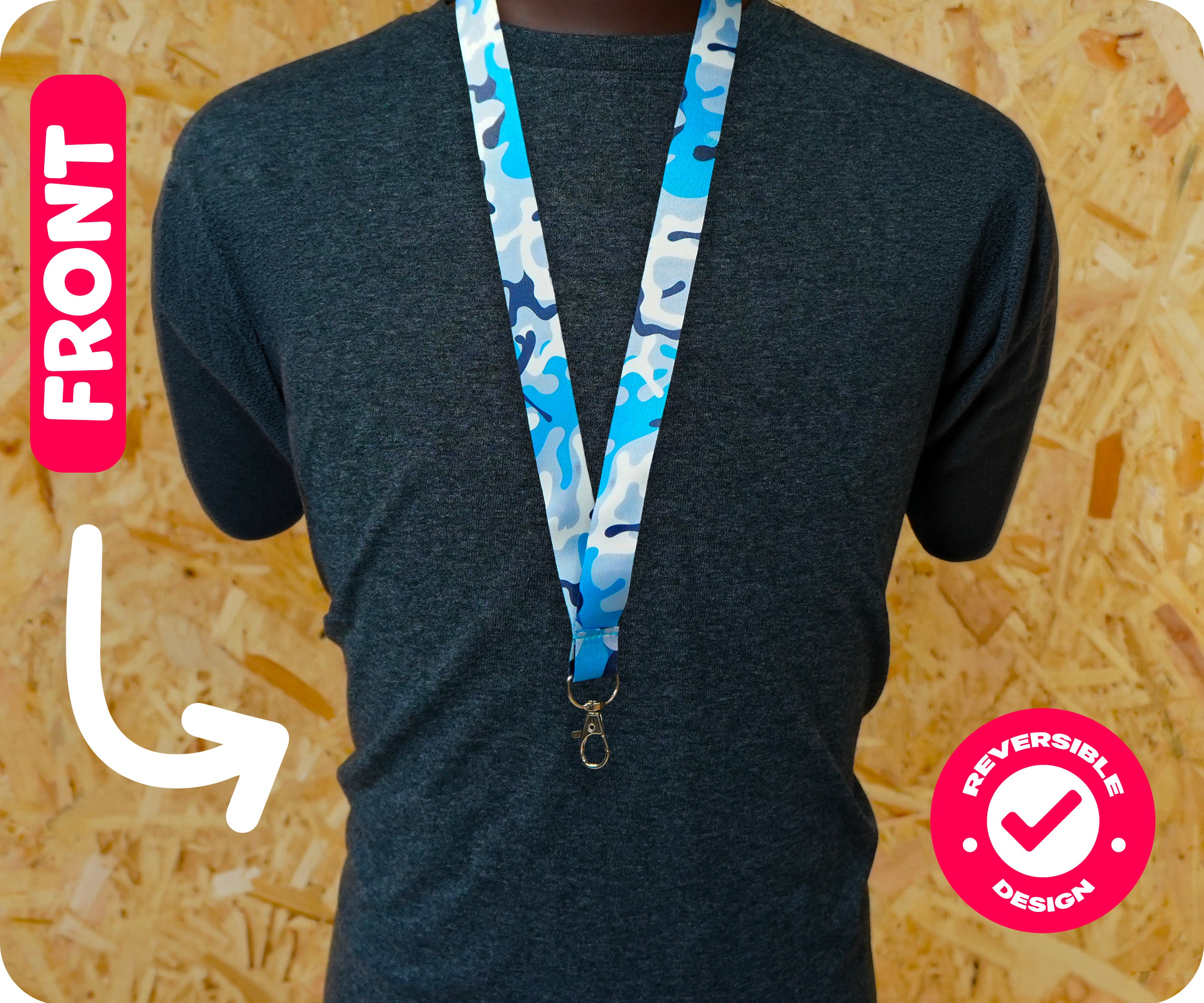 Blue Camouflage Naval  Lanyard Secondary image