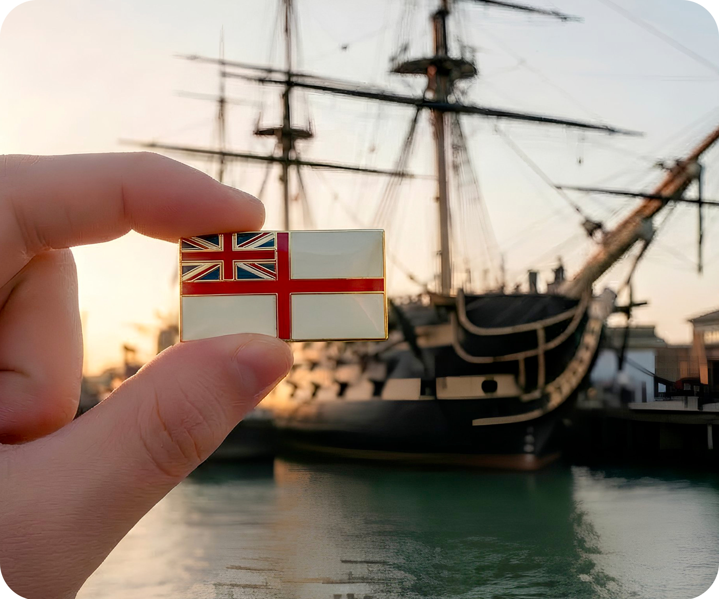 Royal Navy White Ensign | British Navy Flag (Rectangle)