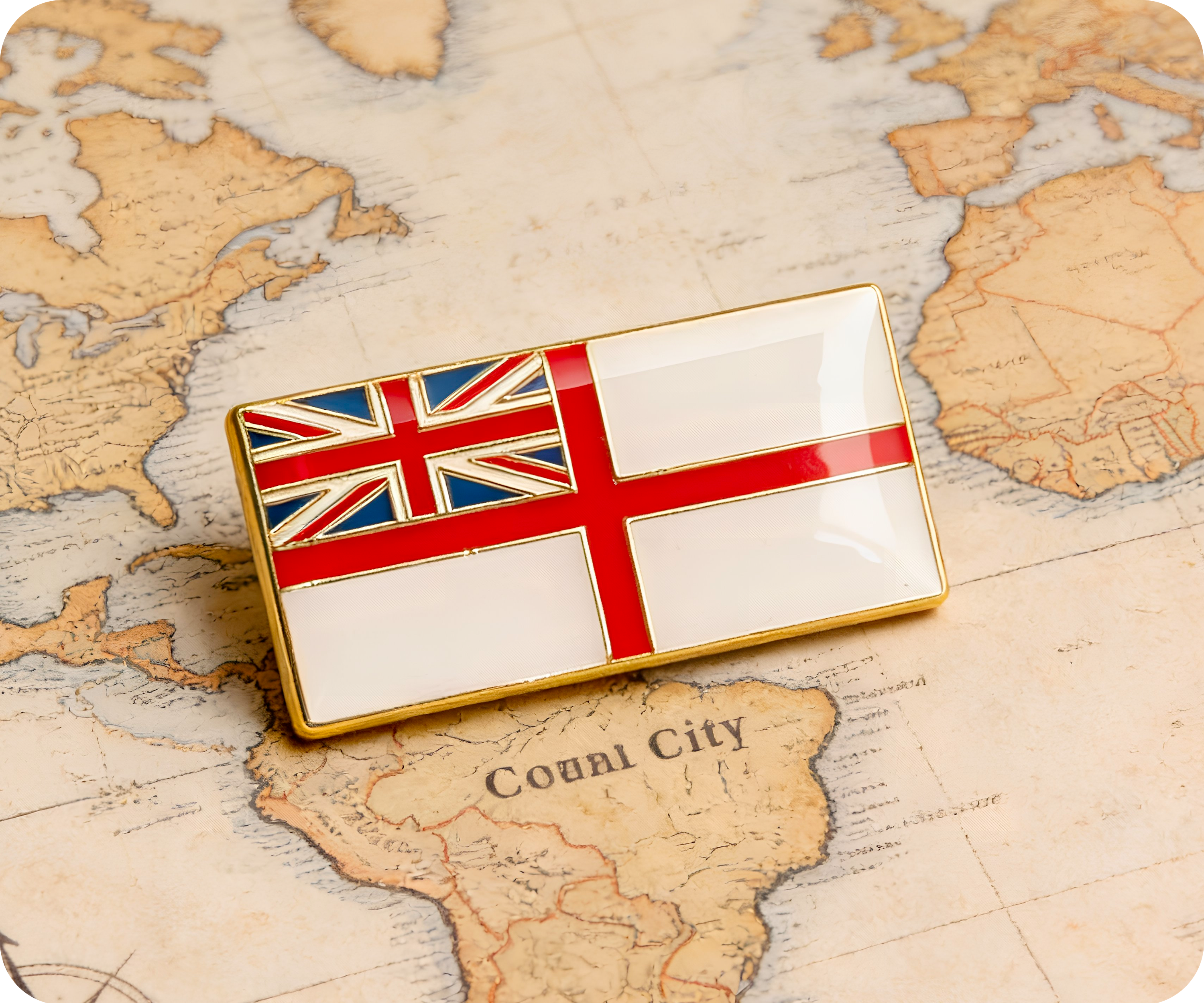 Royal Navy White Ensign | British Navy Flag (Rectangle)