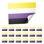 20 X Non Binary Pride Flag Stickers
