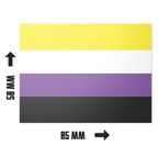 20 X Non Binary Pride Flag Stickers