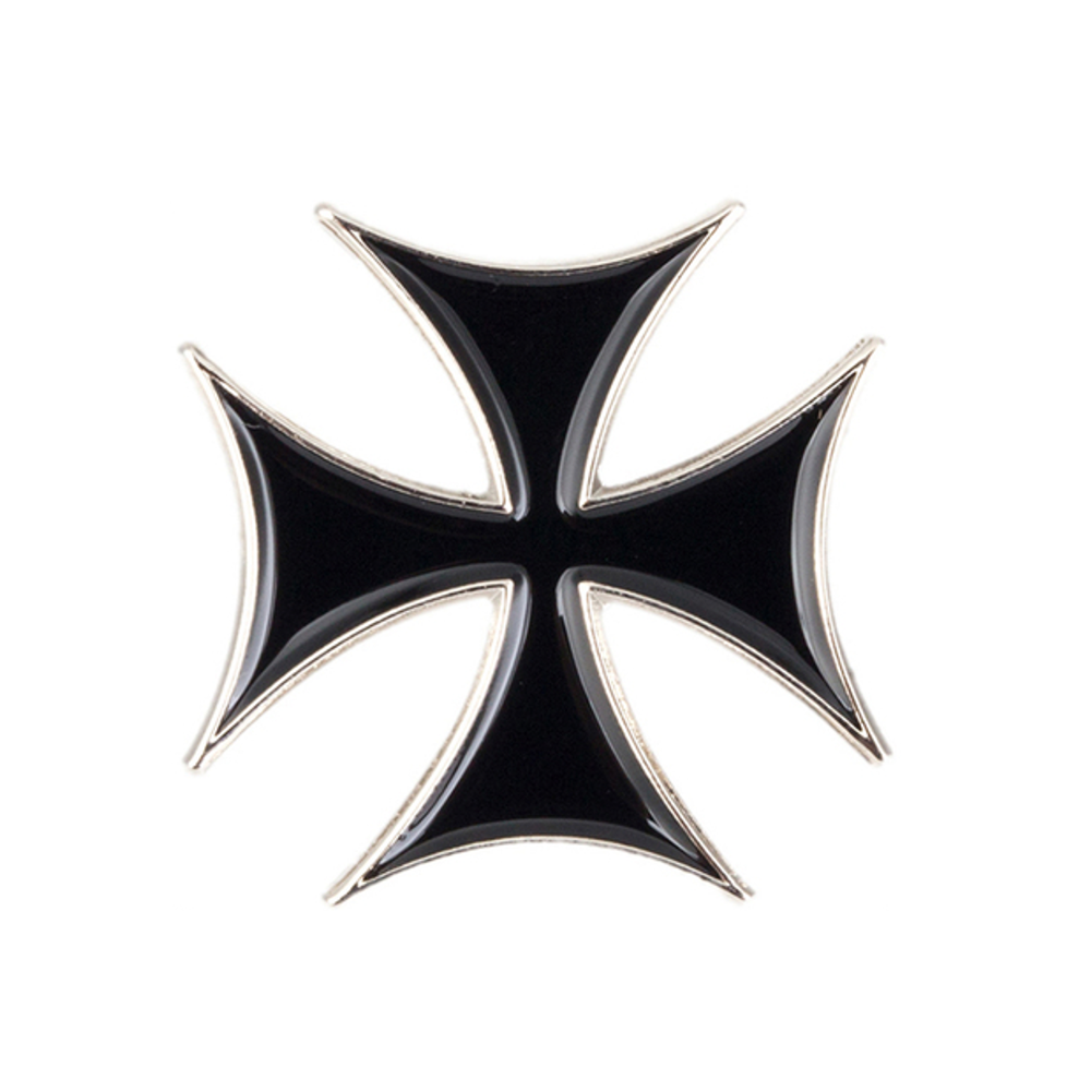 Iron Cross Black Gothic Symbol Pin Badge Main image