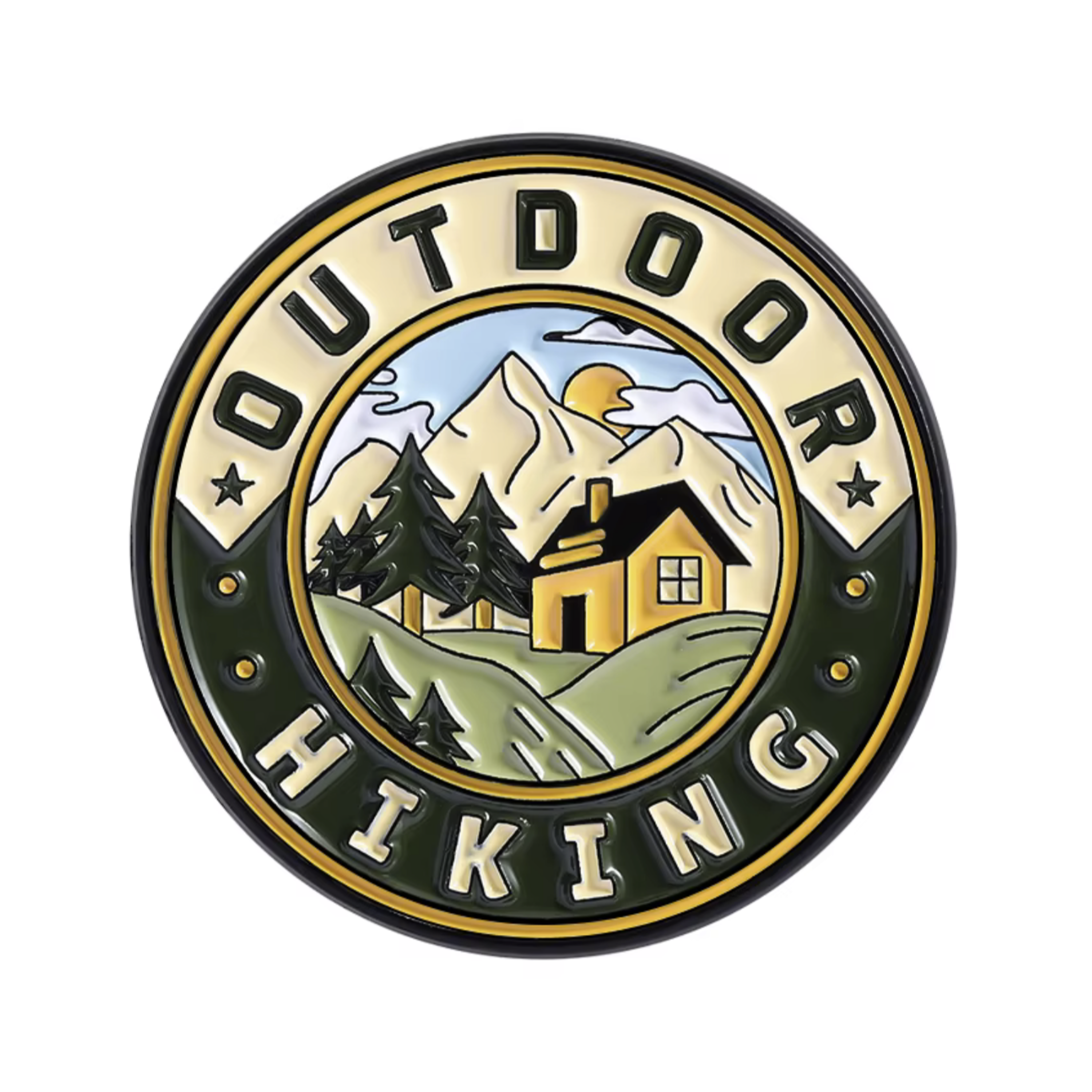 Outdoor Hiking Travel Pin Badge Main image