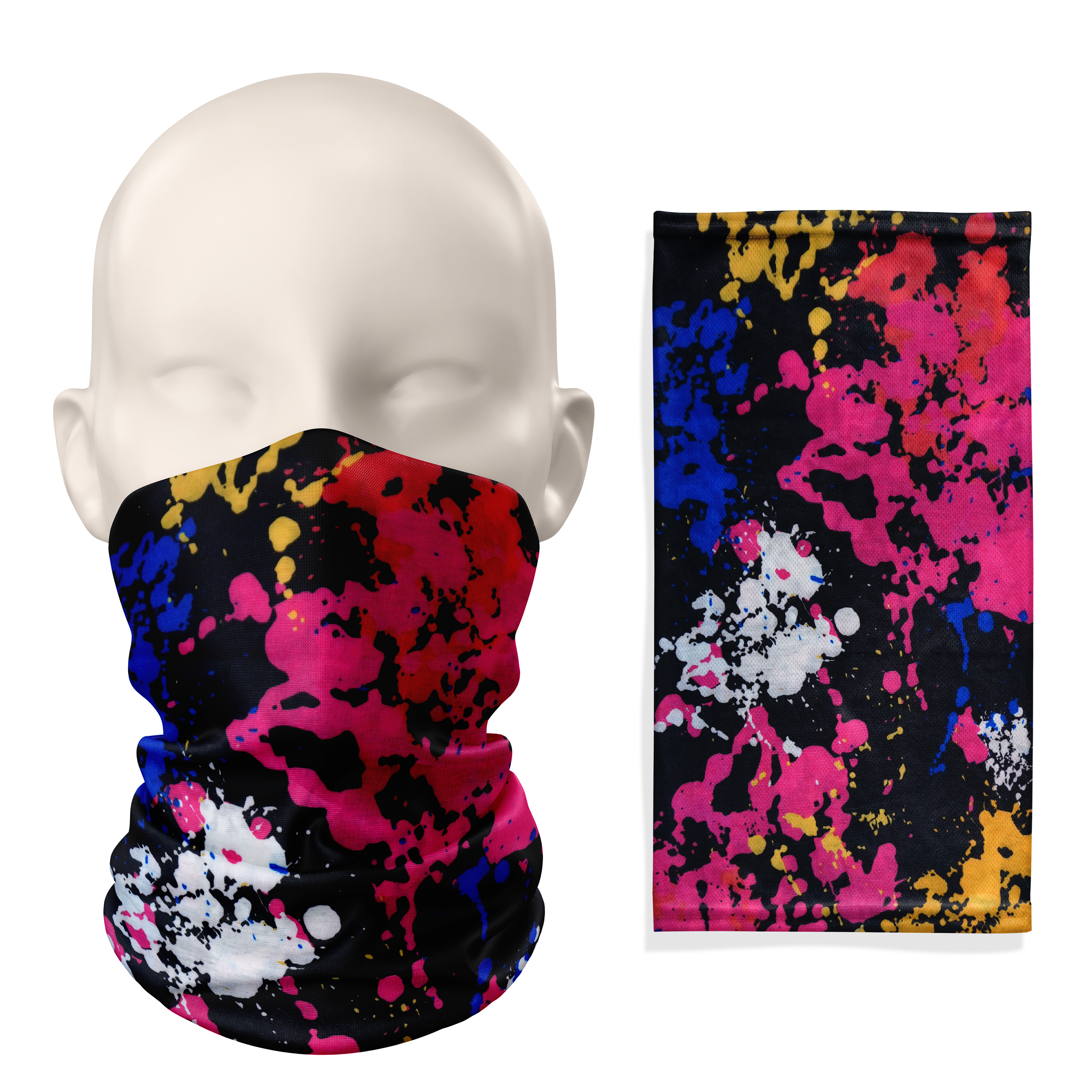 Paintball Black Snood – Breathable Mask Neck Gaiter Face Covering