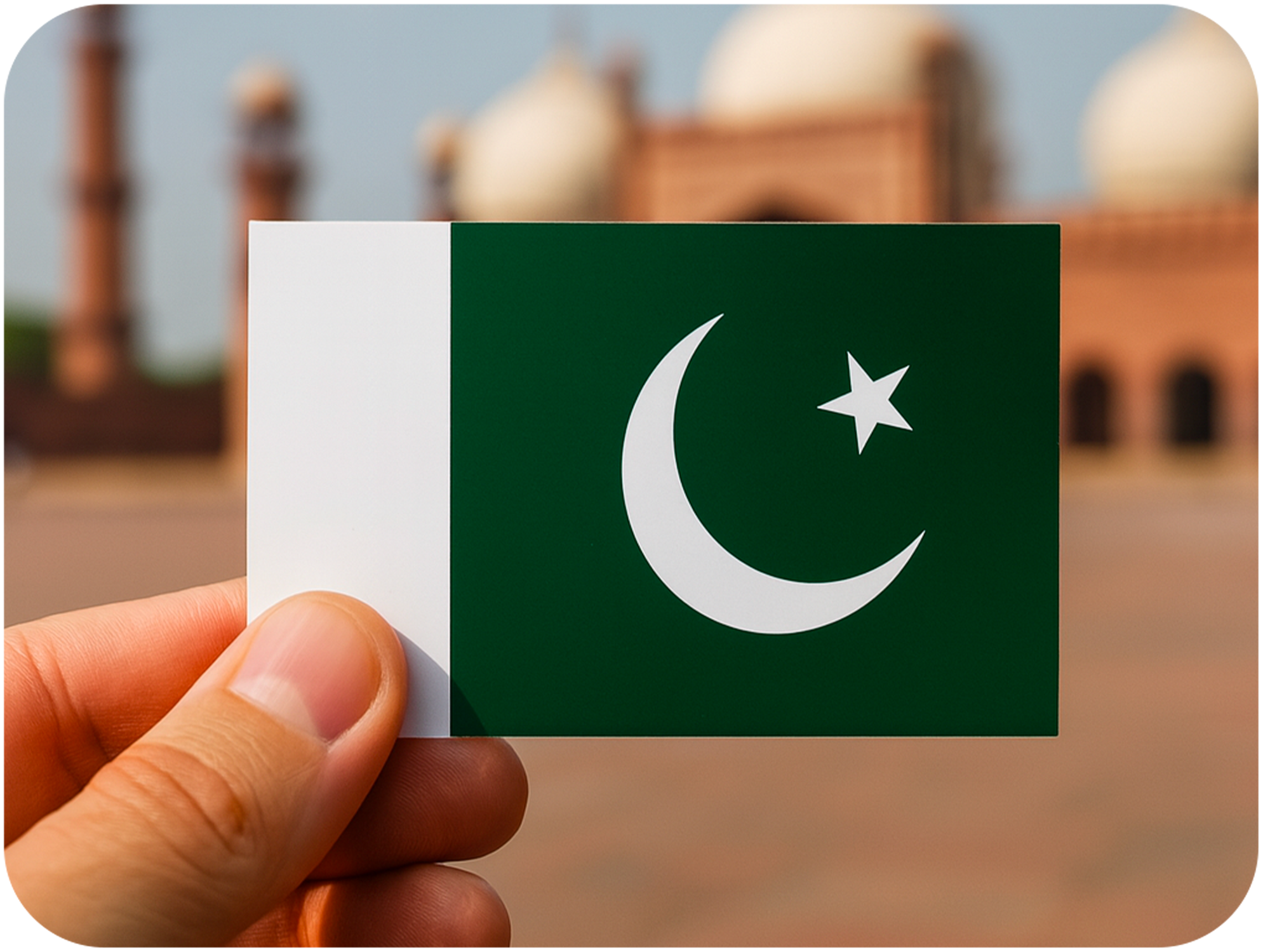 20 X Pakistan Flag Stickers