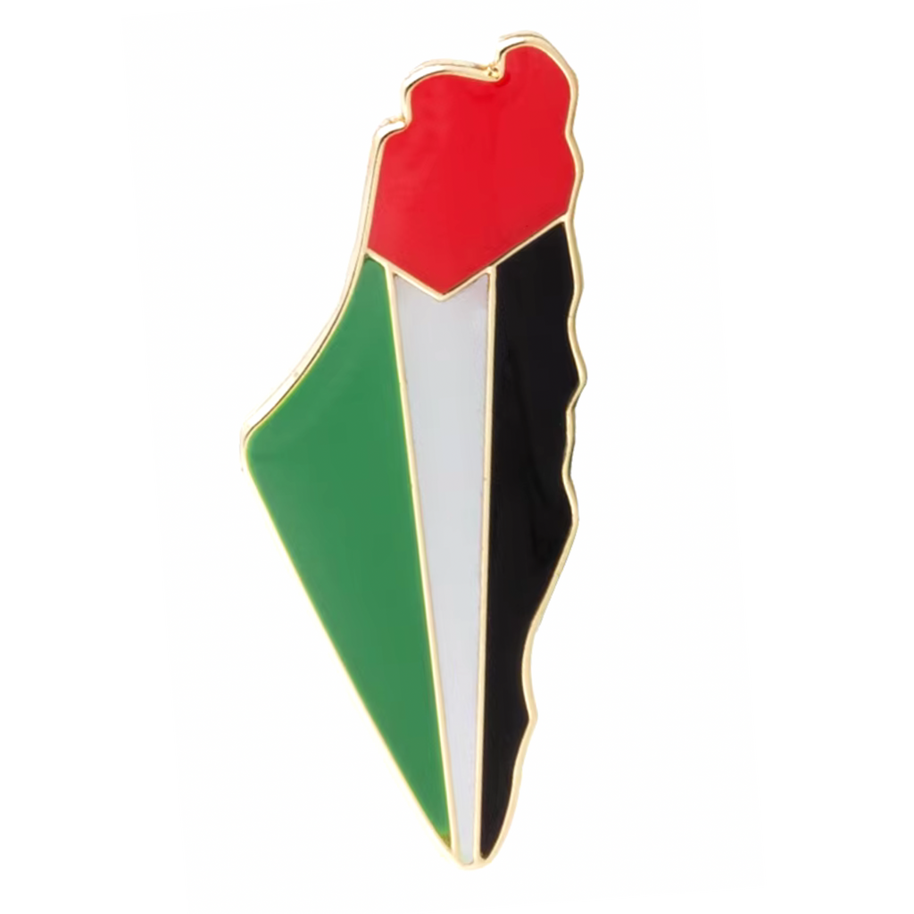 Palestine Country Shape Gaza Pin Badge