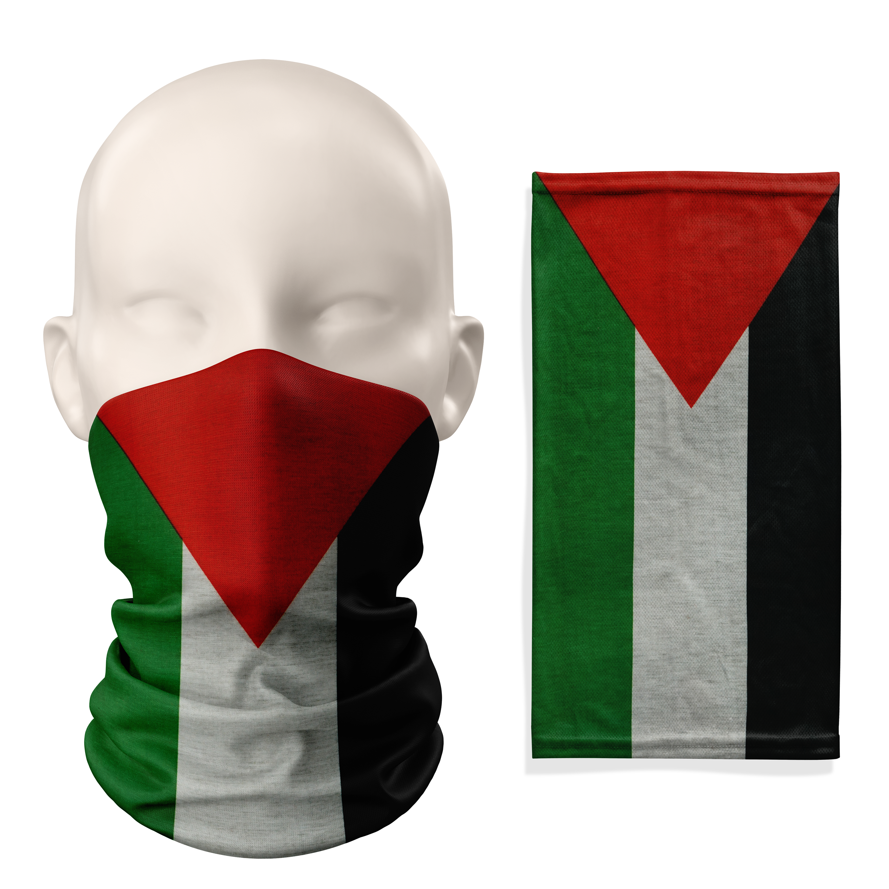 Palestine Flag Snood  – Breathable Mask Neck Gaiter Face Covering