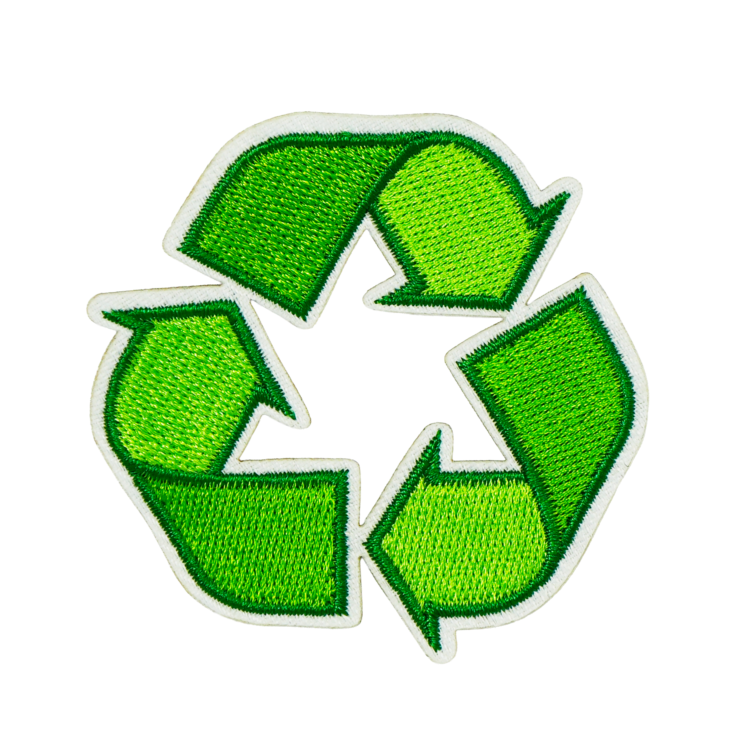 Recycle Symbol Earth Climate Iron On Patch (6.5 x 6.5cm)