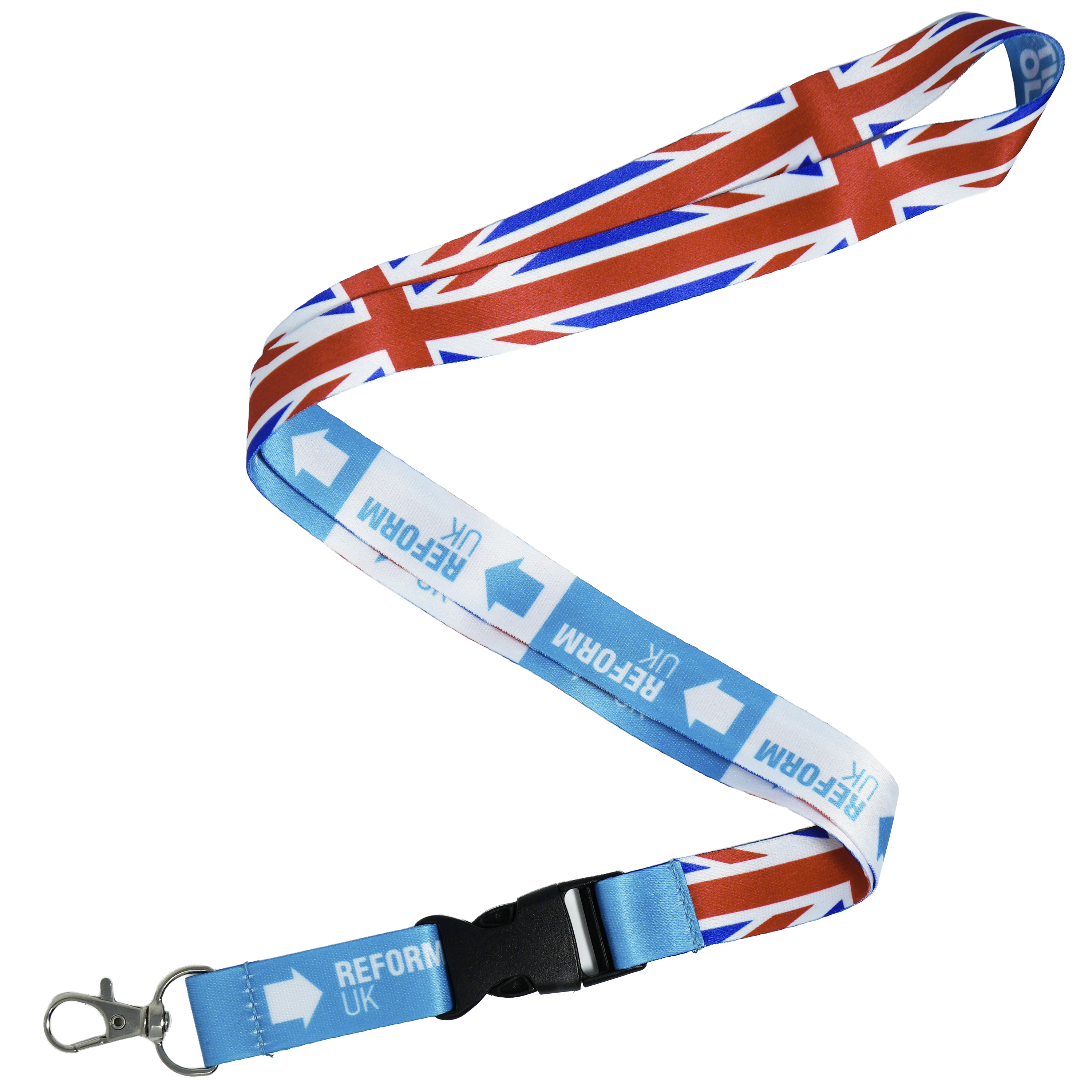 Reform UK Party Union Flak United Kingdom Lanyard