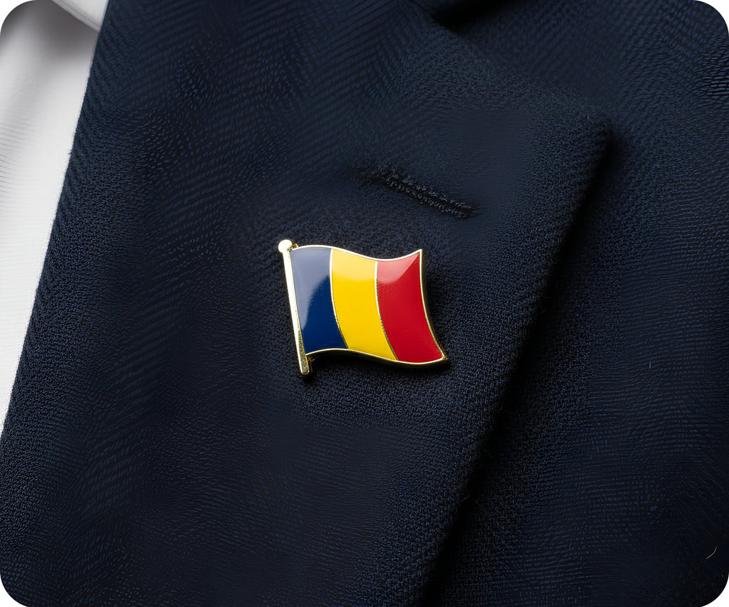 Romania Flag Pin Badge