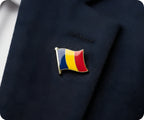 Romania Flag Pin Badge