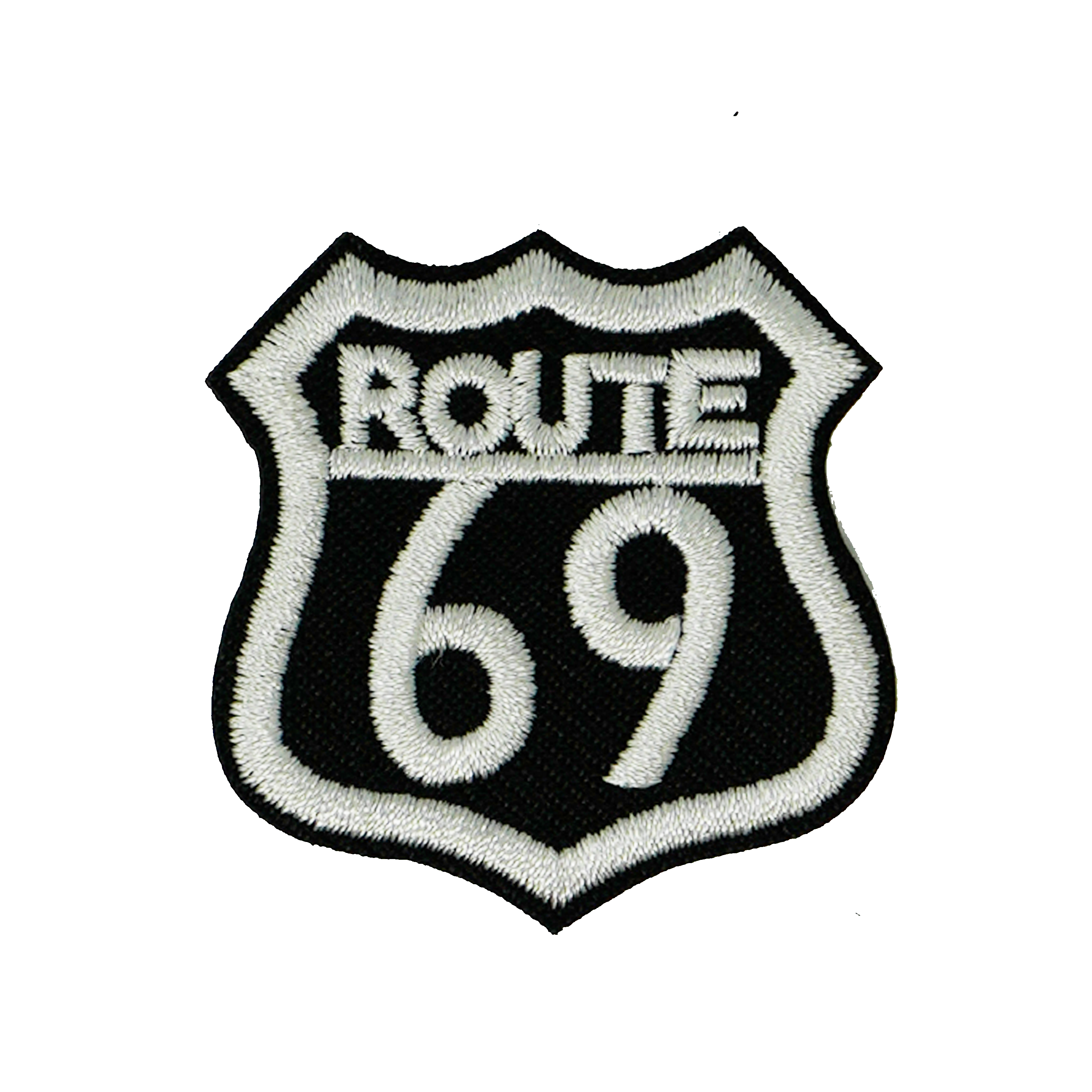 Route 69 United States Highway Iron On Patch (4 x 4cm)