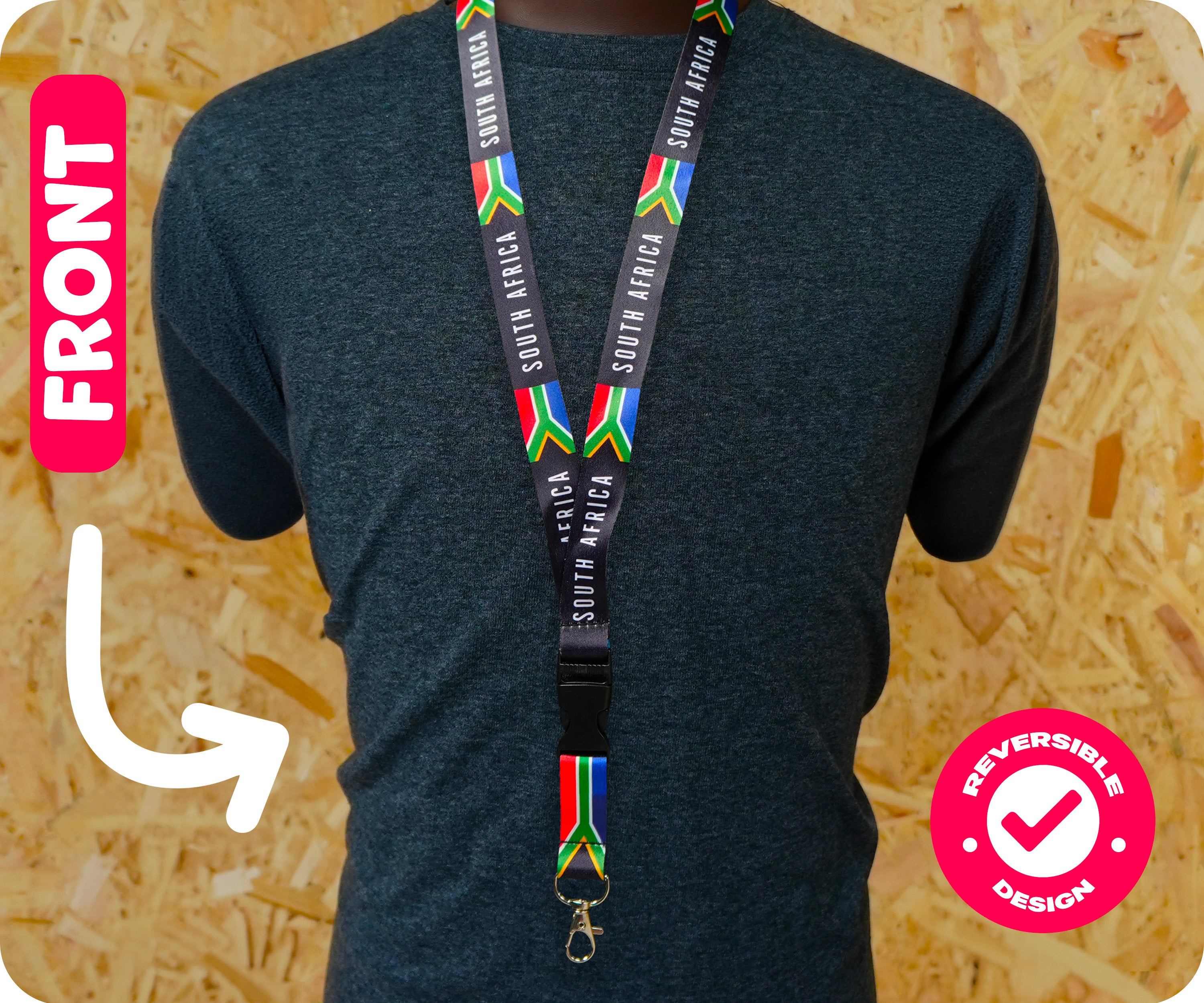South Africa National Flag Lanyard