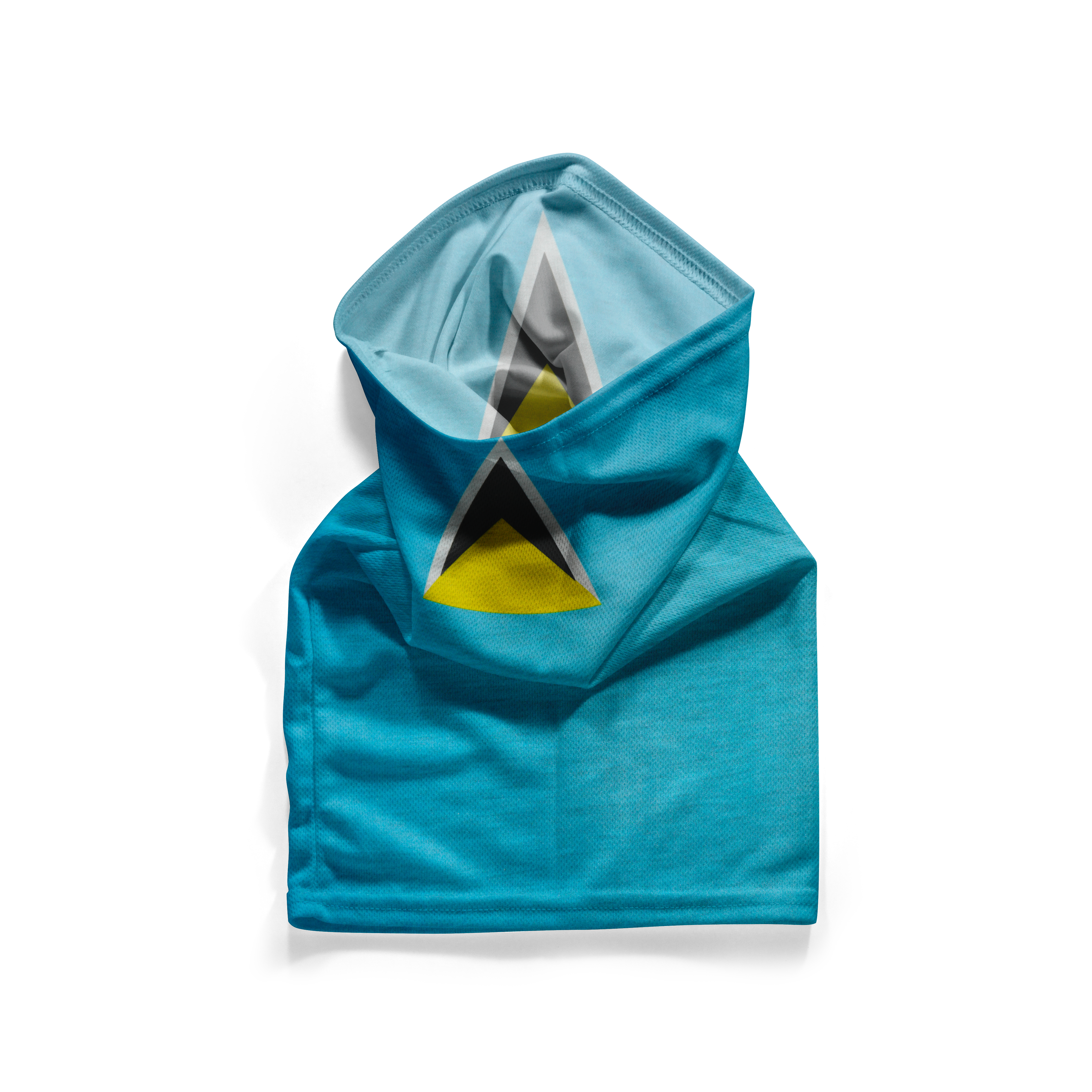 Saint Lucia Flag Snood – Breathable Mask Neck Gaiter Face Covering