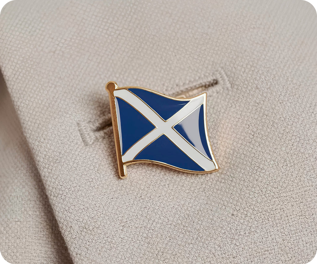 Scotland Saltire Flag Pin Badge