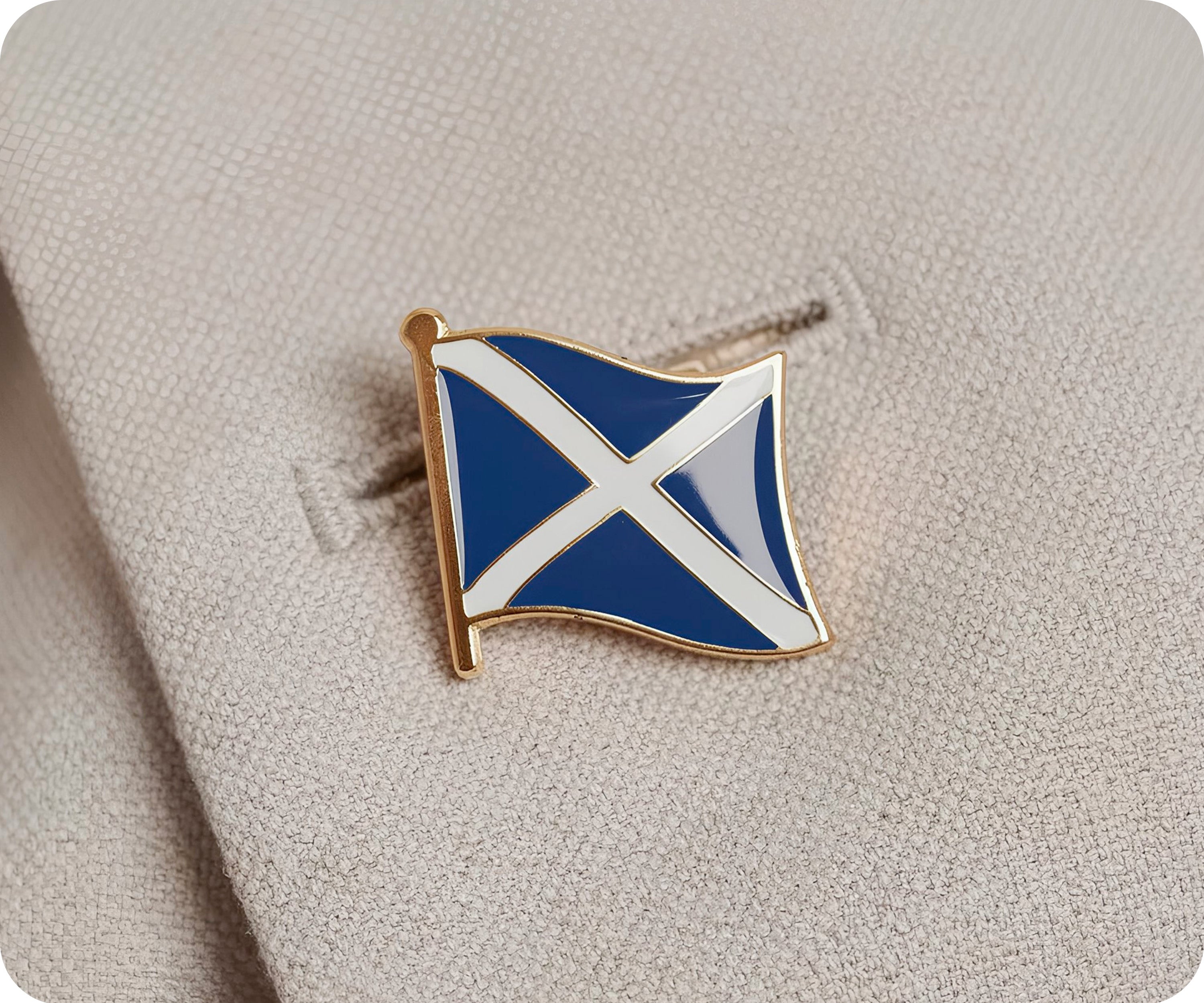 Scotland Saltire Flag Pin Badge