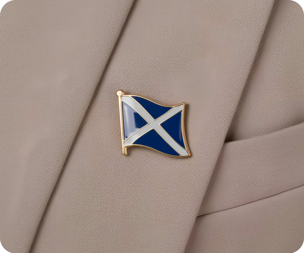 Scotland Saltire Flag Pin Badge