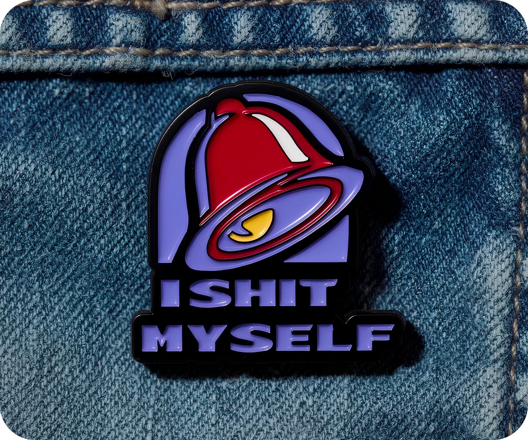I Shit Myself Pin Badge Secondary image