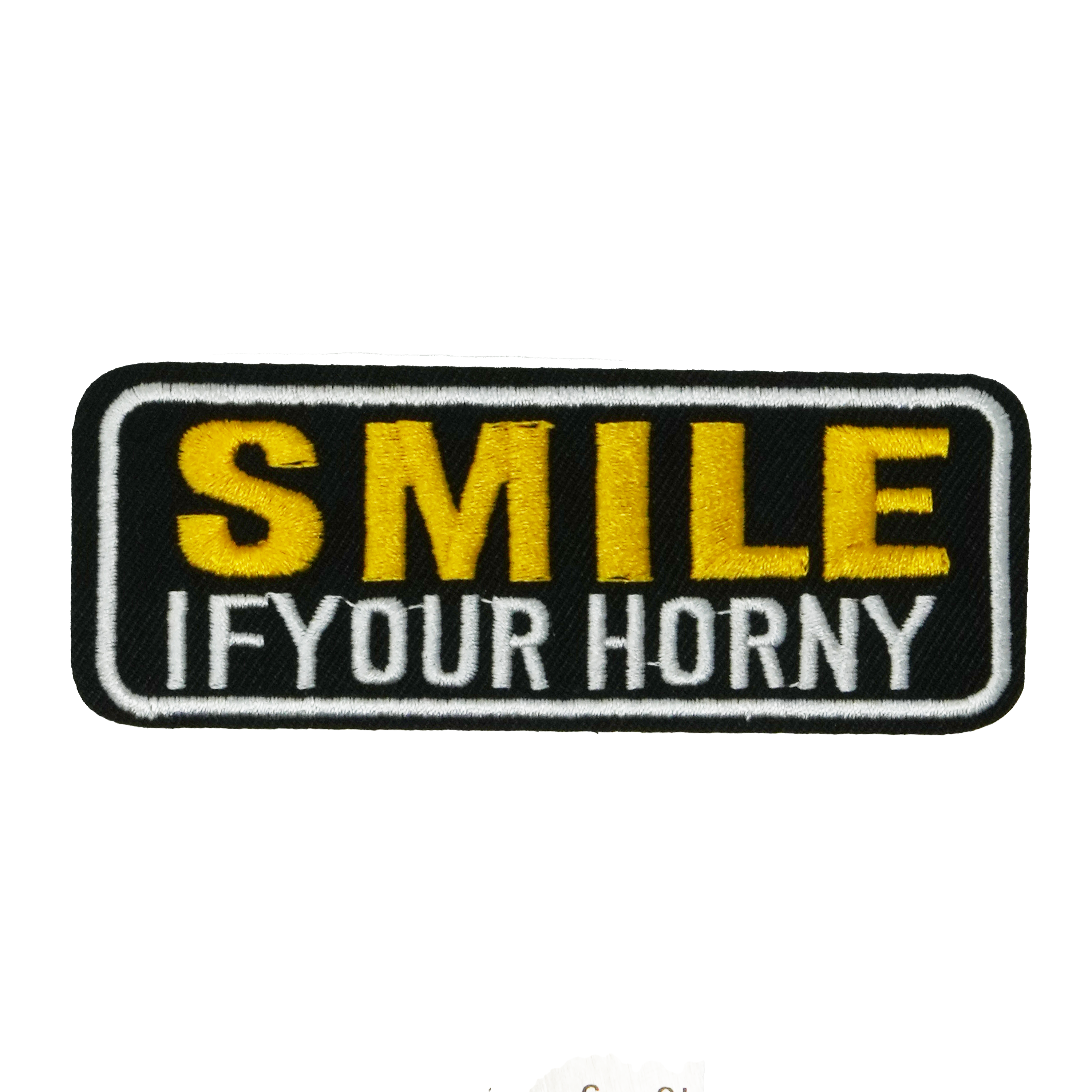 Smile If Your Horny Patch Iron On (8 x 10cm)