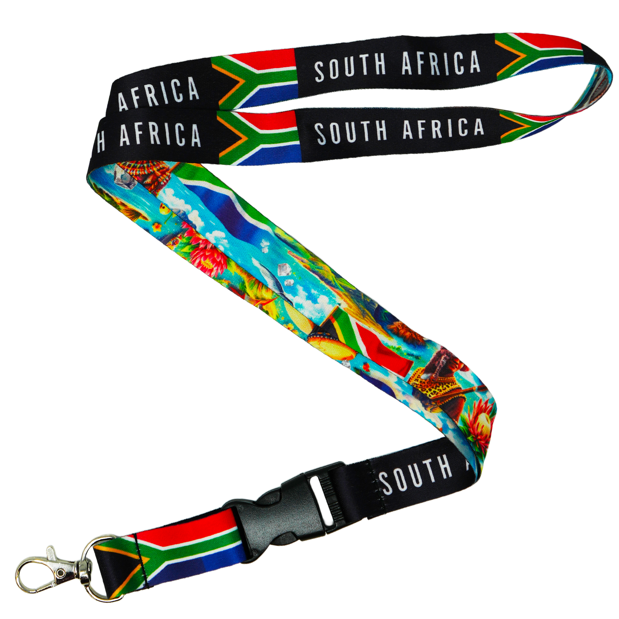 South Africa National Flag Lanyard
