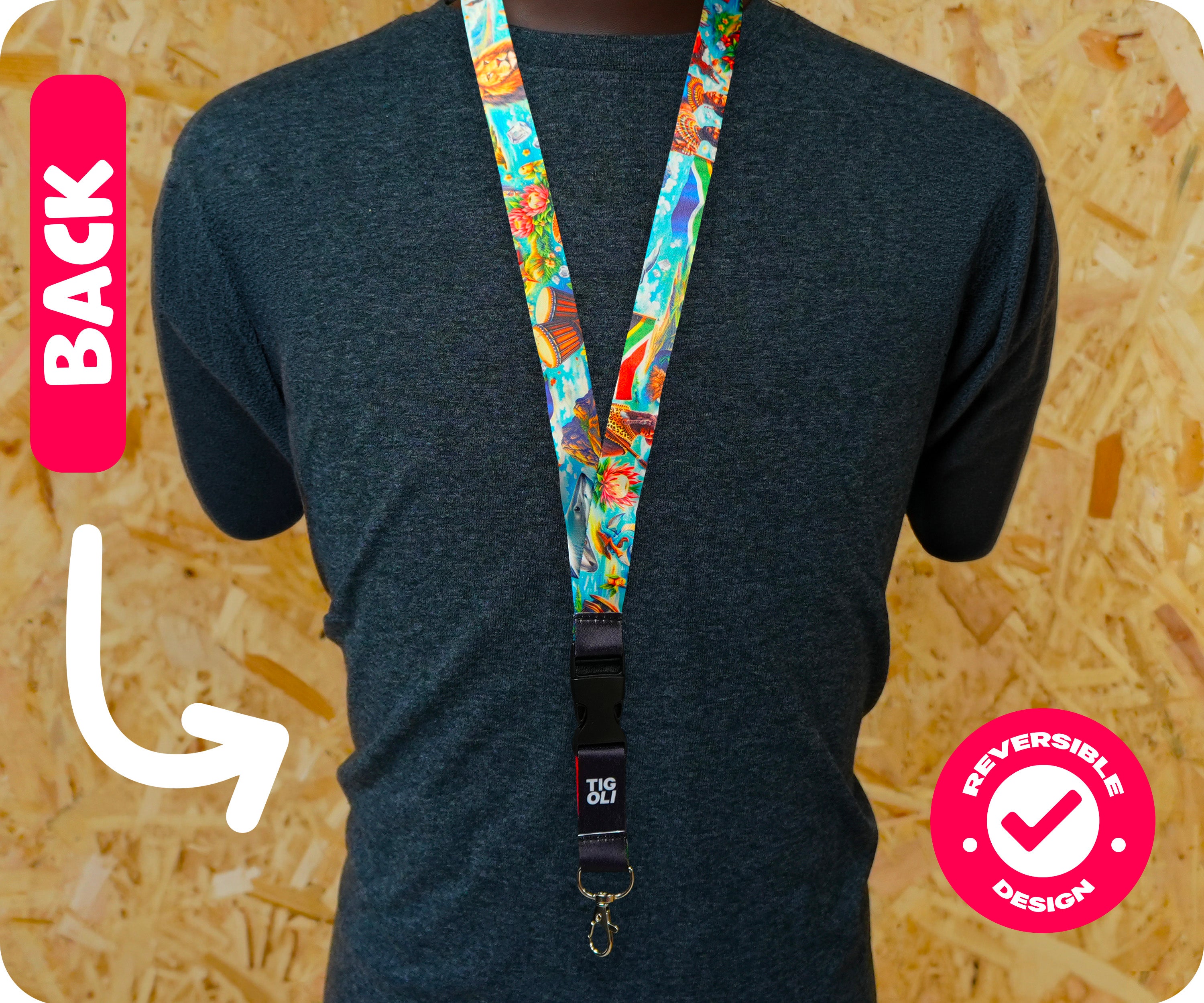 South Africa National Flag Lanyard