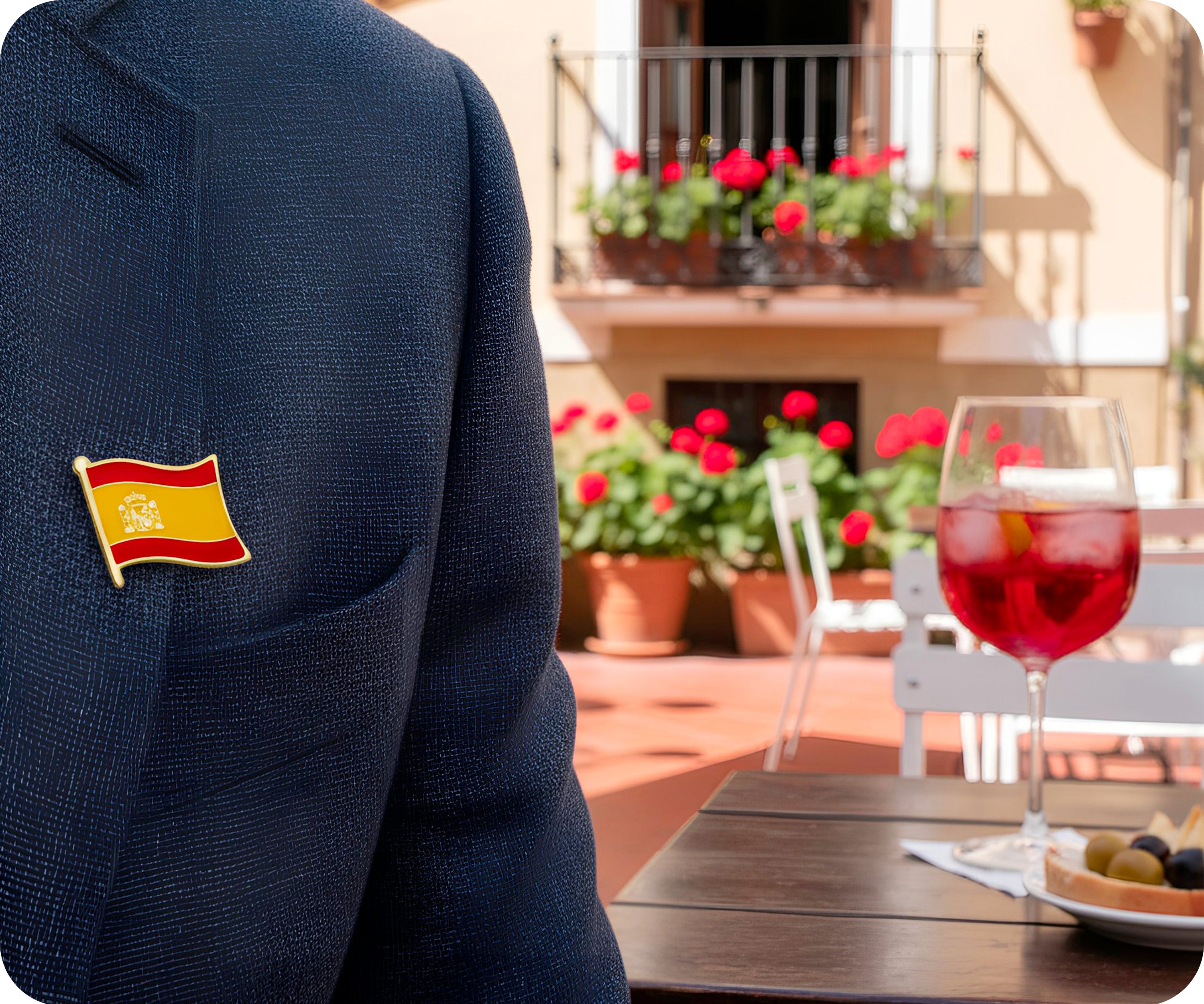 Spain Flag Pin Badge