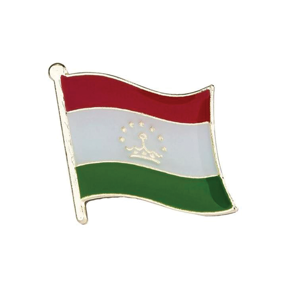 Tajikistan Flag Pin Badge