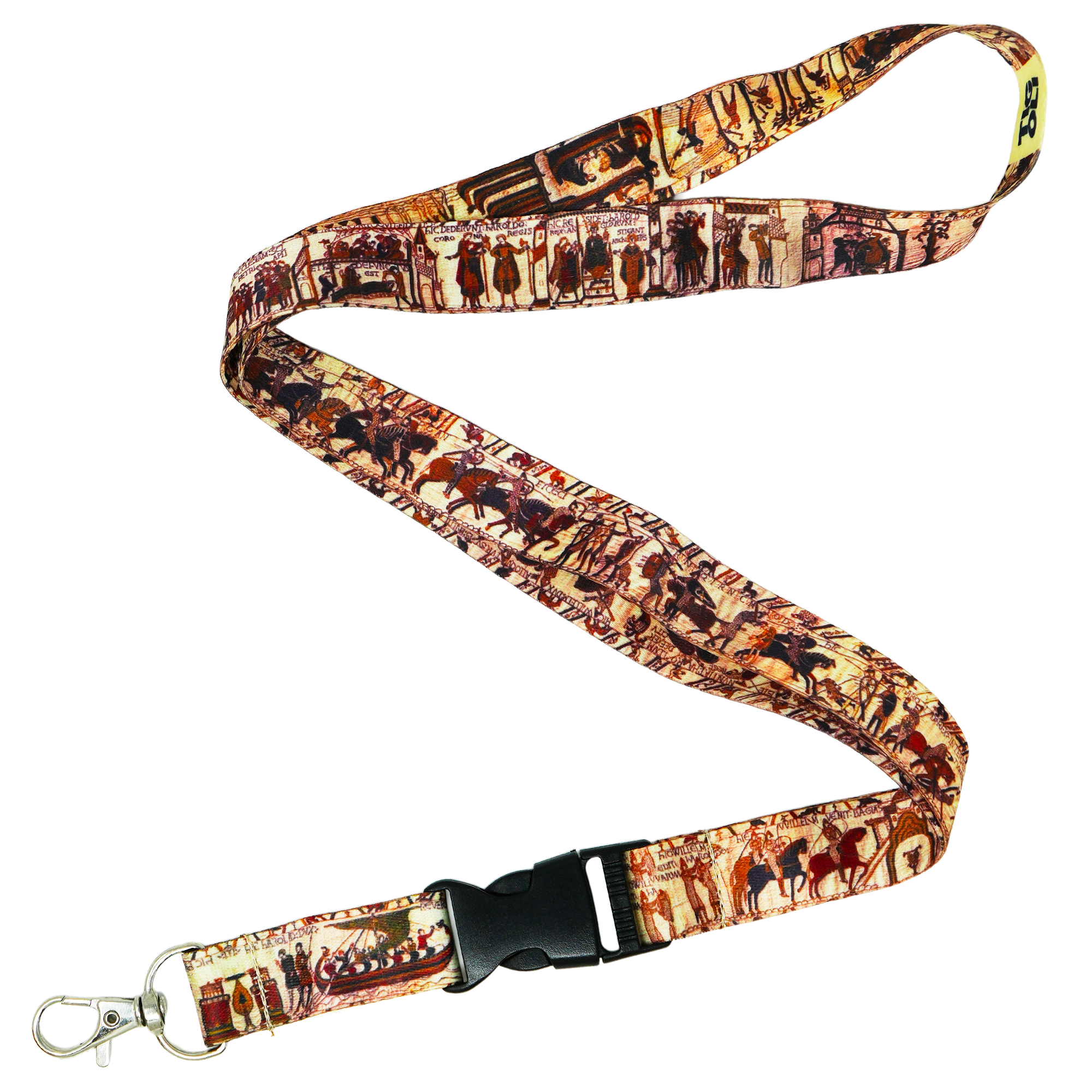 Medieval Tapestry Bayeux Historical Lanyard Main image