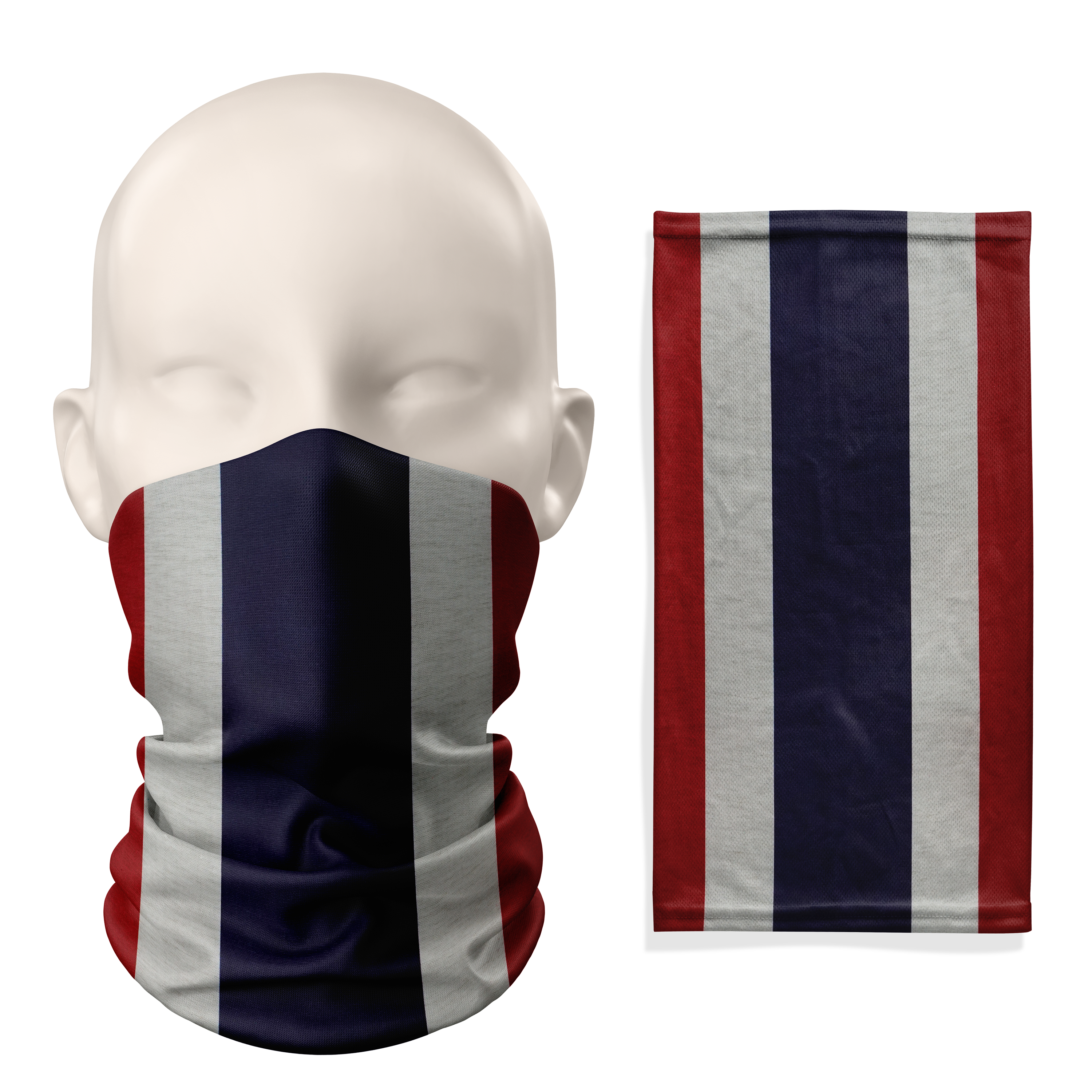 Thailand Flag Snood  – Breathable Mask Neck Gaiter Face Covering