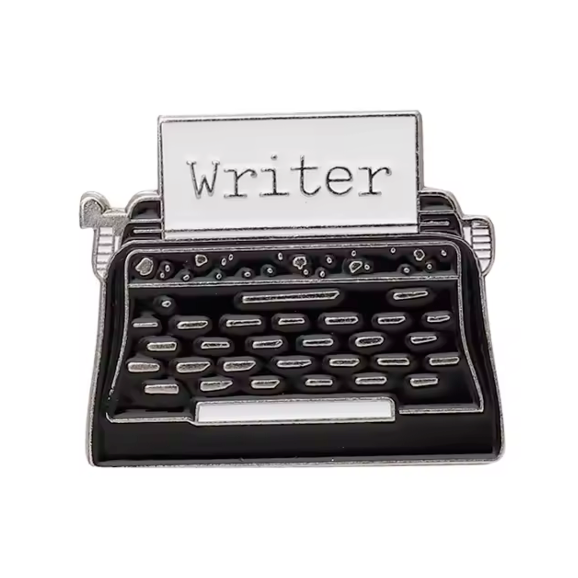 Typewriter Writer Pin Badge