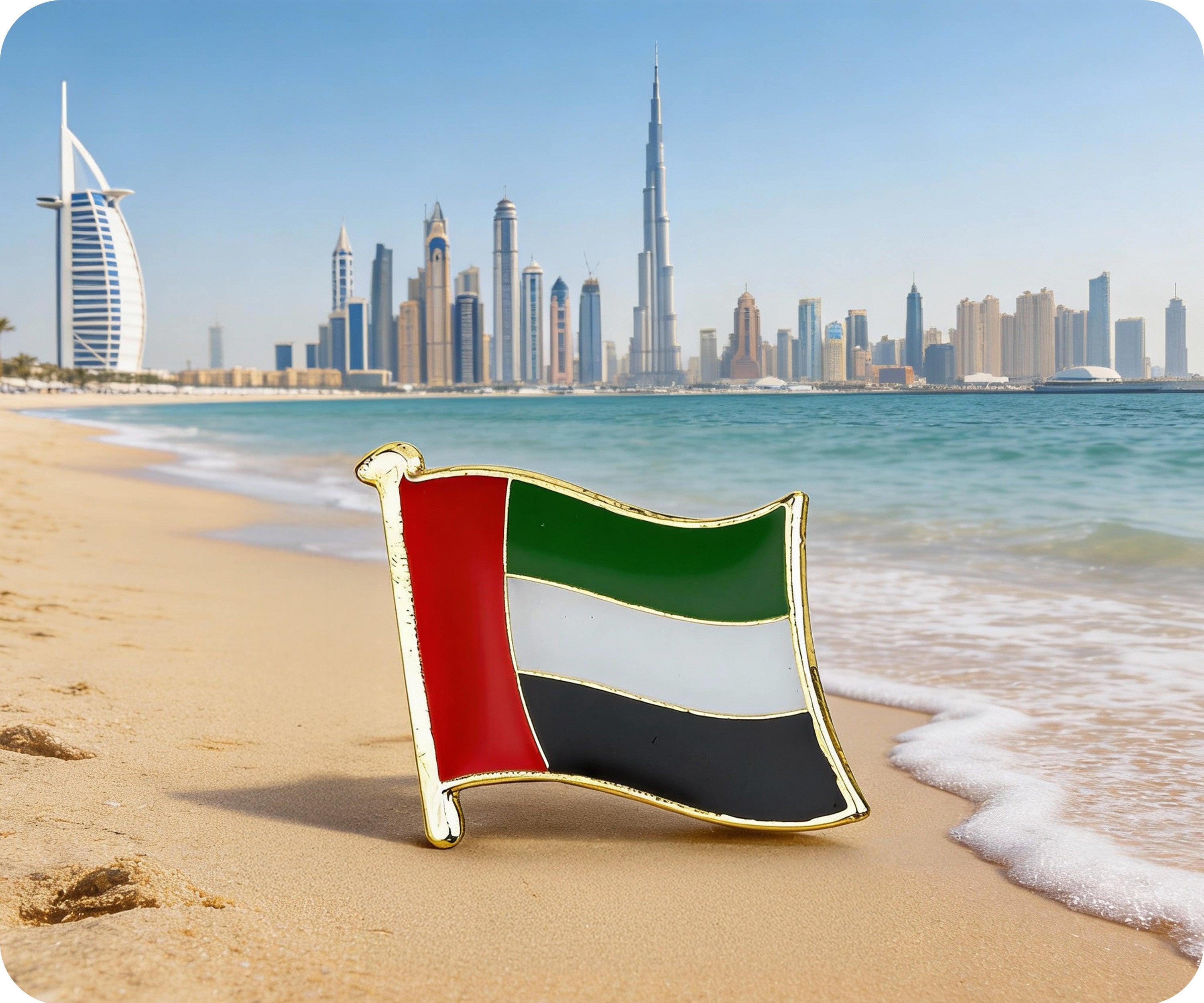 UAE United Arab Emirates Flag Pin Badge Secondary image