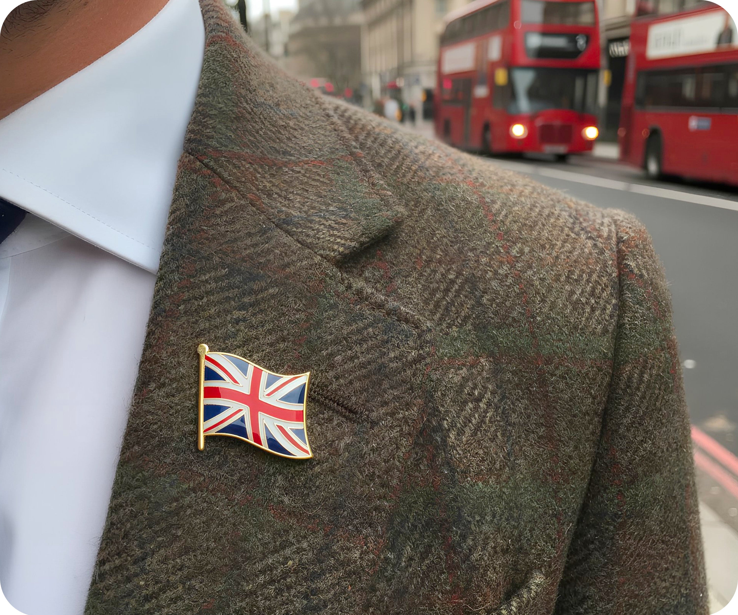 United Kingdom Union Jack Flag Pin Badge Secondary image