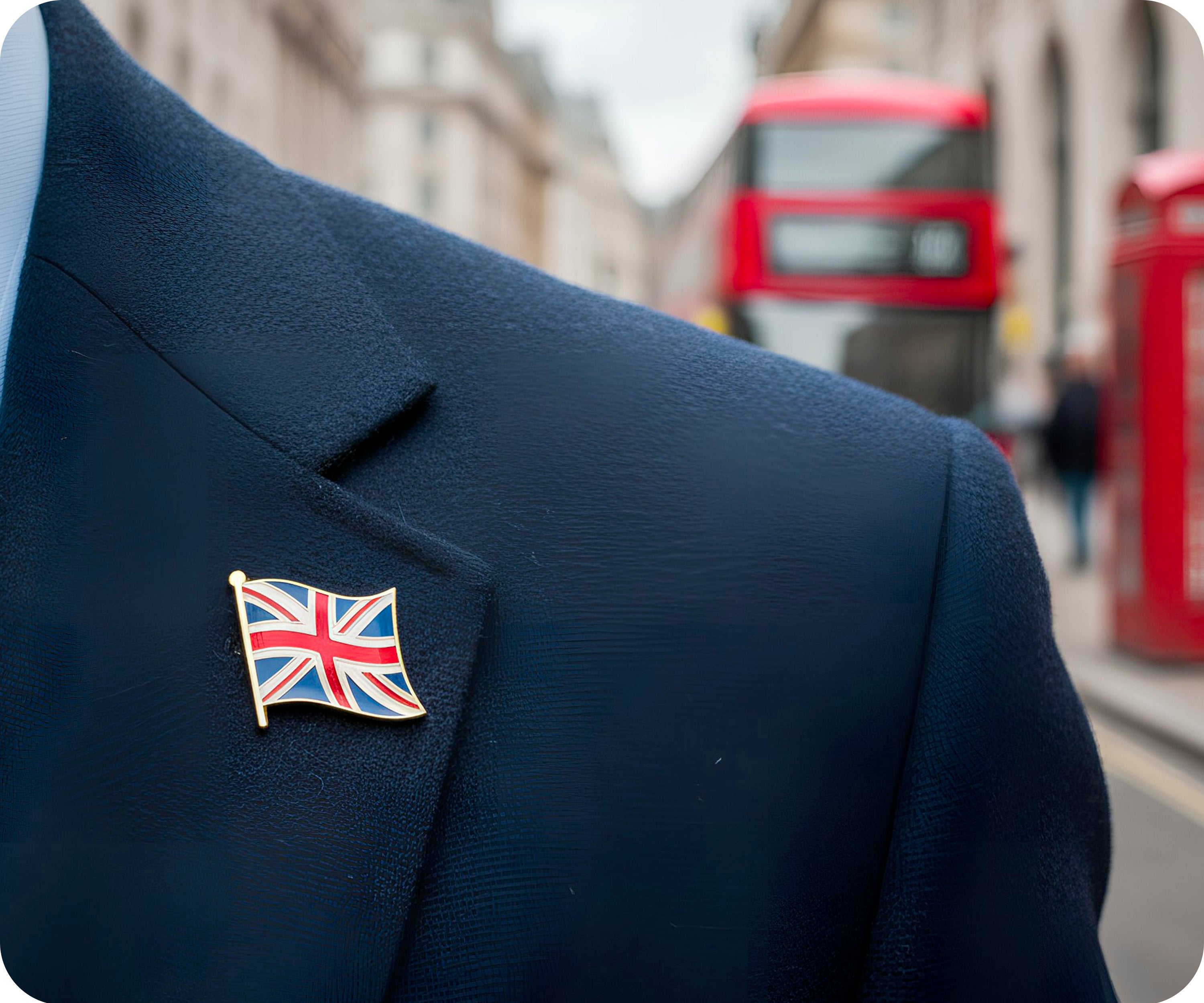 United Kingdom Union Jack Flag Pin Badge