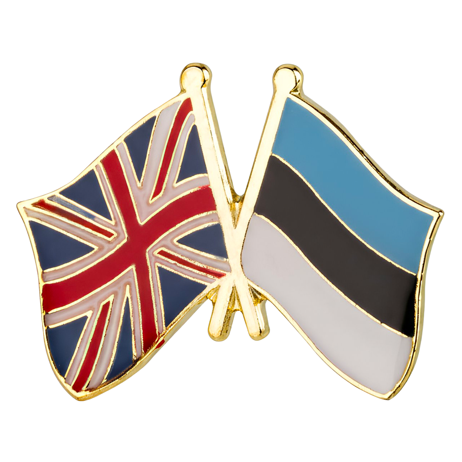 United Kingdom & Estonia Friendship Pin Badge