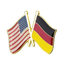 Germany & The Unites States U.S.A. Friendship Pin Badge