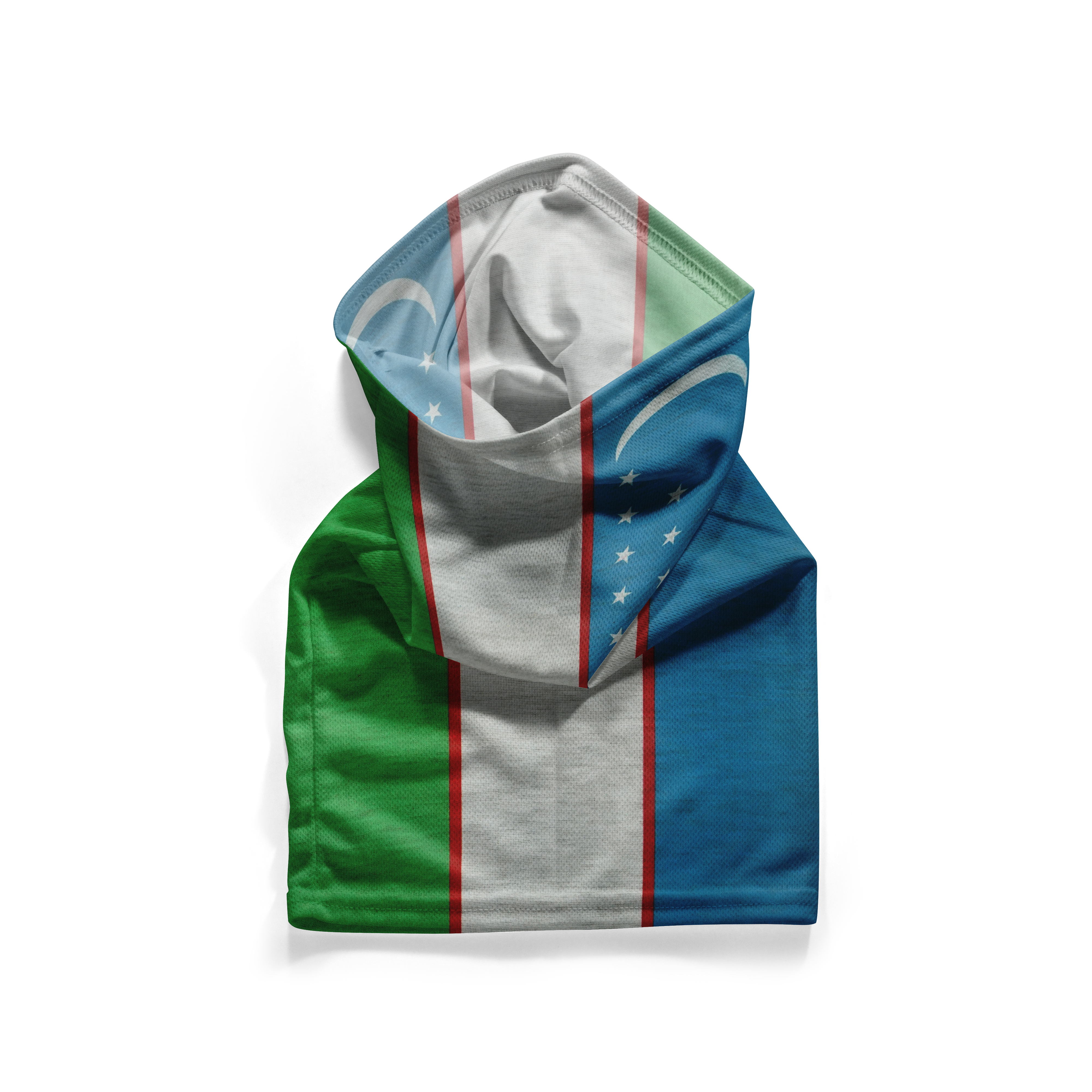 Uzbekistan Flag Snood – Breathable Mask Neck Gaiter Face Covering