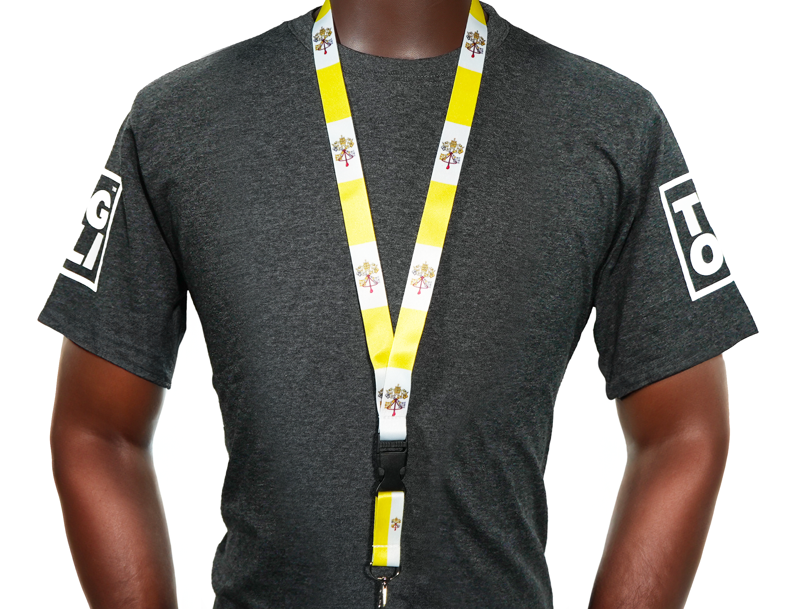 Vatican City Papal State Flag Lanyard